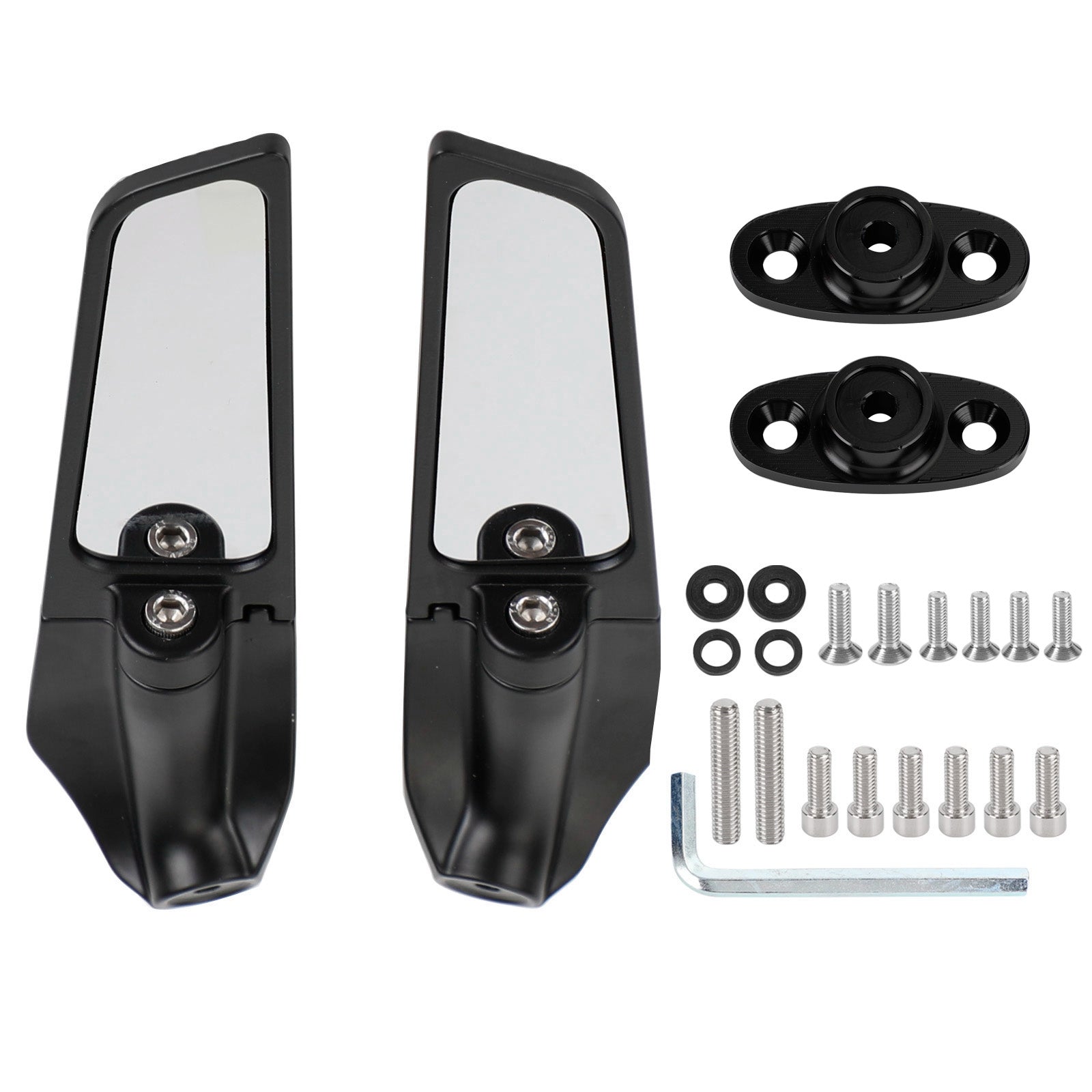 Espejos retrovisores de aleta ajustables para Honda CBR600RR CBR600 F F4 F4i 99-21