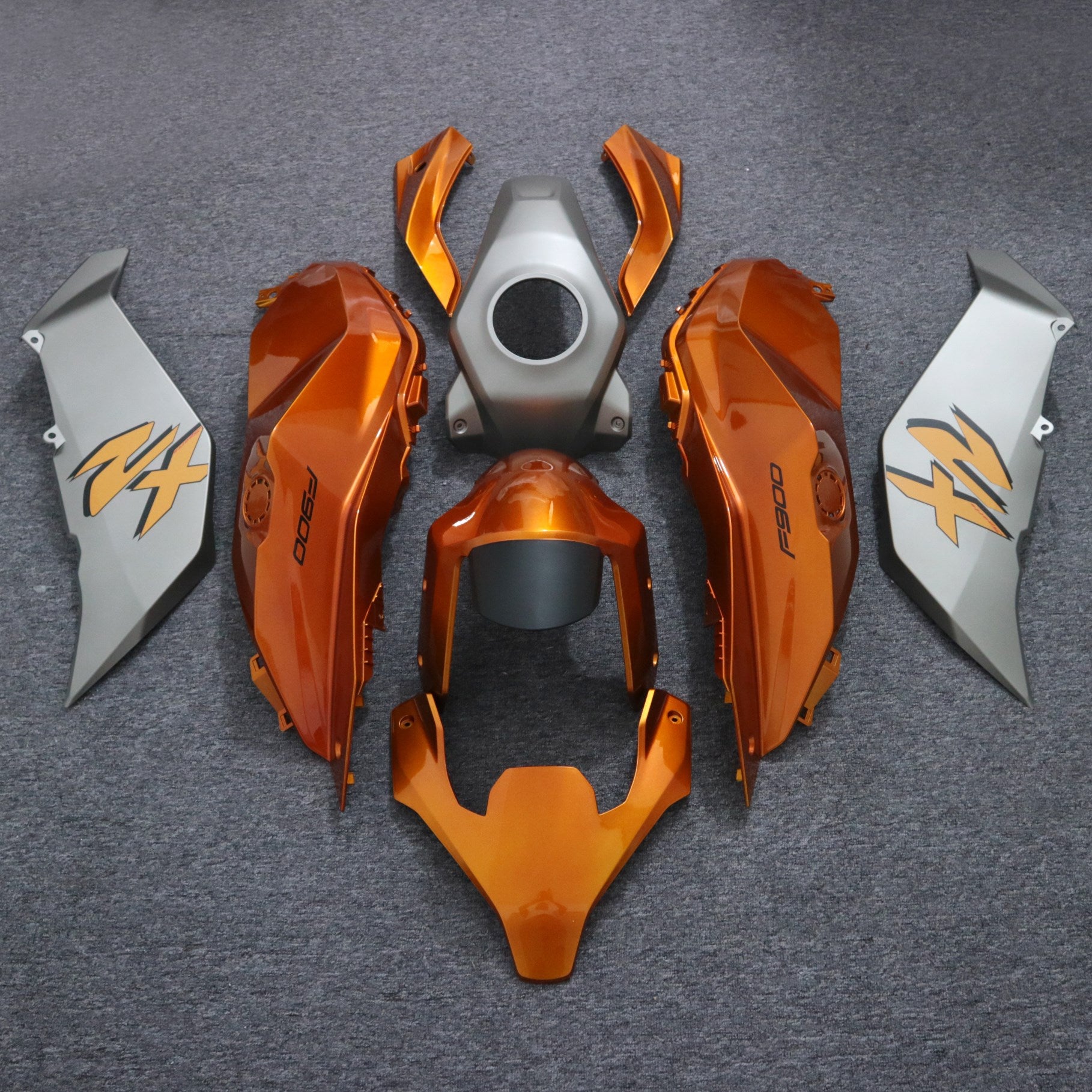 Amotopart 2021-2024 BMW F900XR Orange Fairing Kit