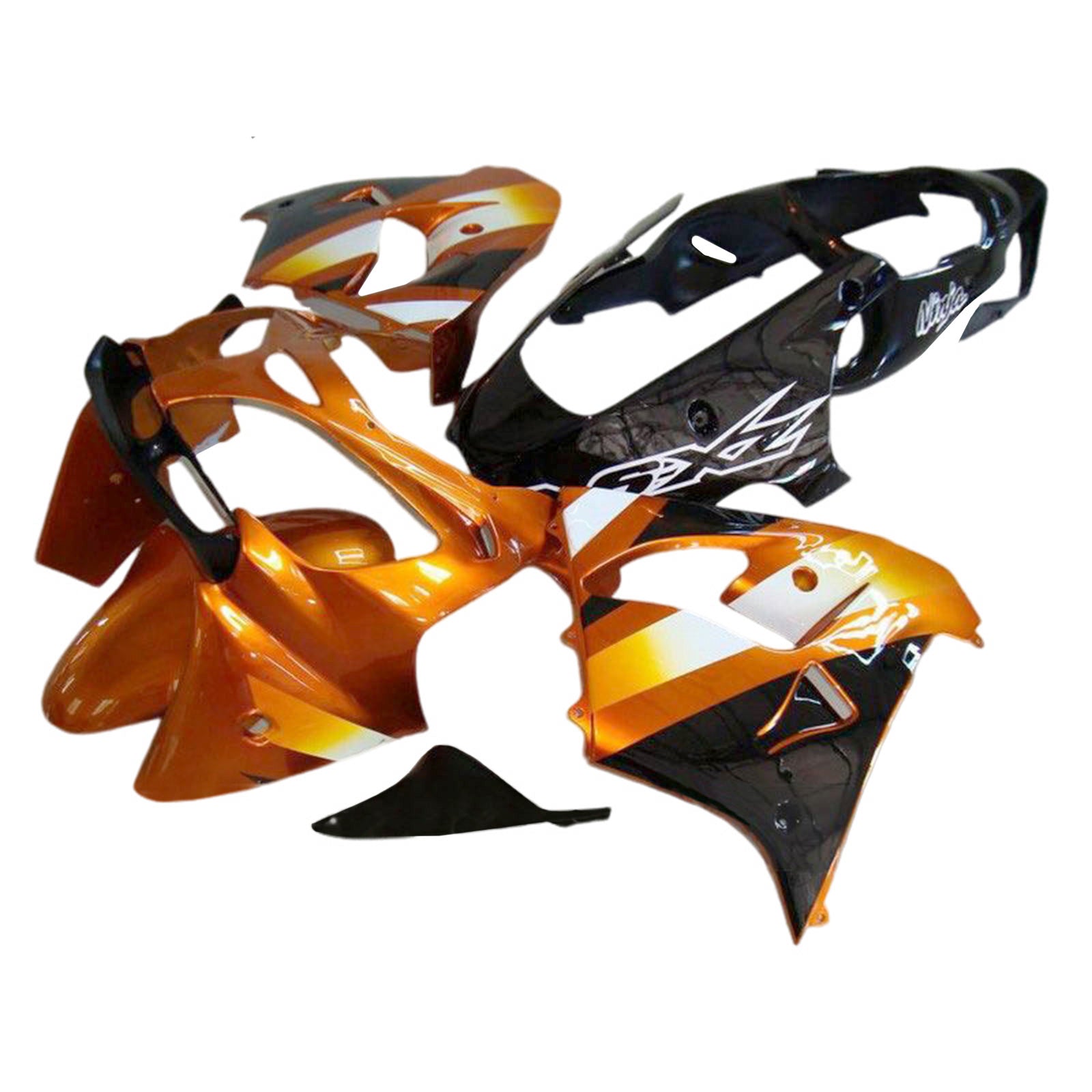 Amotopart 2000-2001 Kawasaki ZX9R Orange Black Fairing Kit