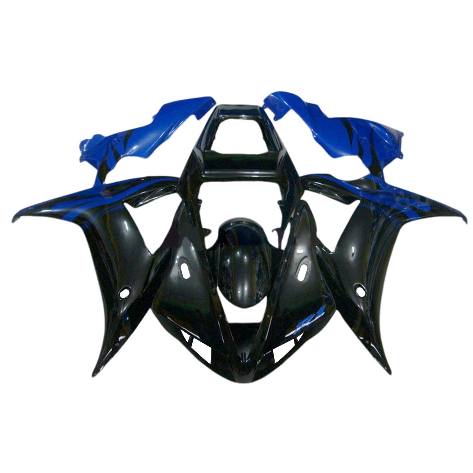 Amotopart 2002-2003 Yamaha YZF R1 Blue Black Fairing Kit