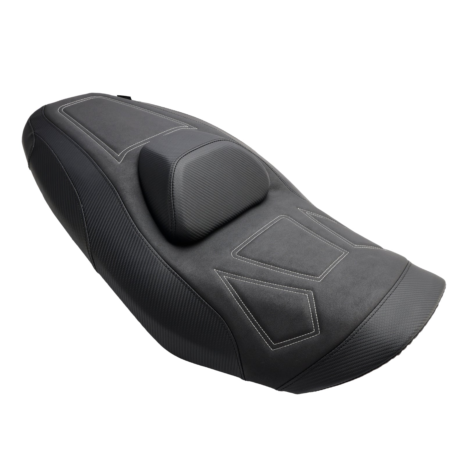 2022-2024 YAMAHA T-MAX VÄRMANDE FRAM BAKTAR PASSENGER SEAT Blue Yellow