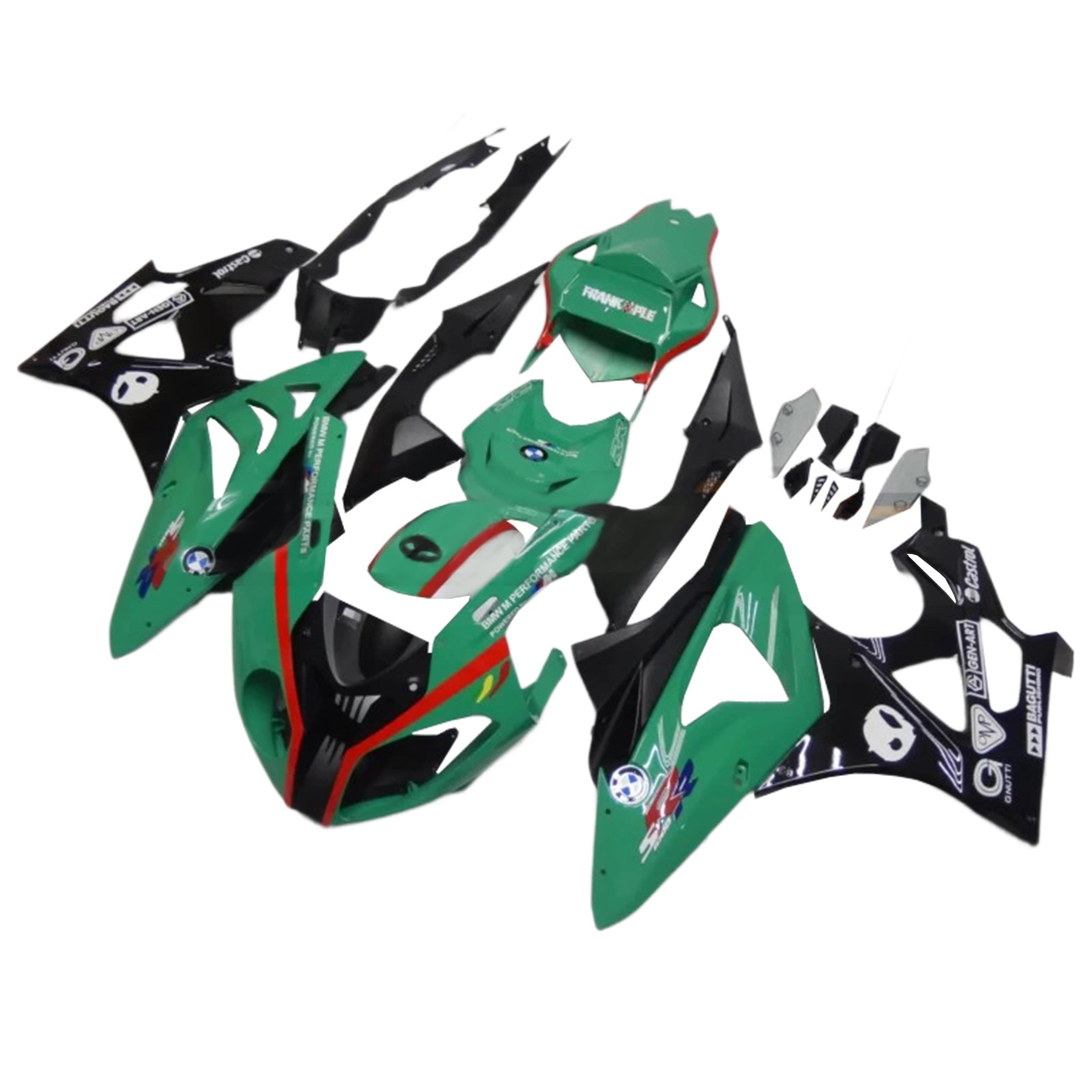 Amotopart BMW S1000RR 2009-2014 Green Fairing Kit