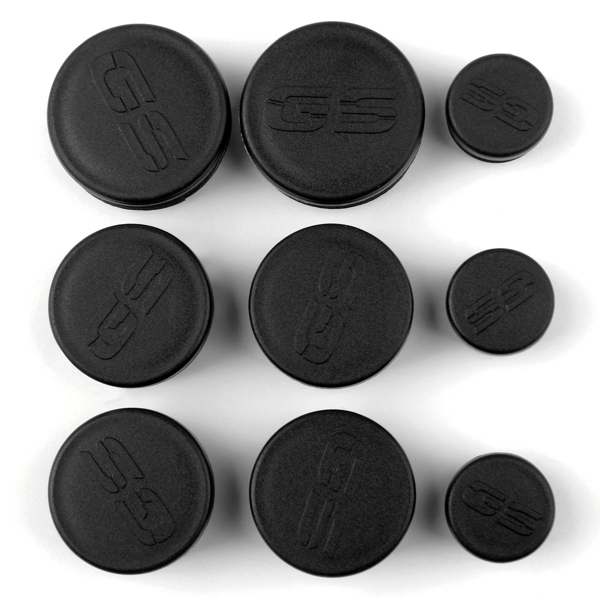 Set di decorazioni per BMW R1200GS/LS/ADV 2017-2018, tappi copriforo telaio nero