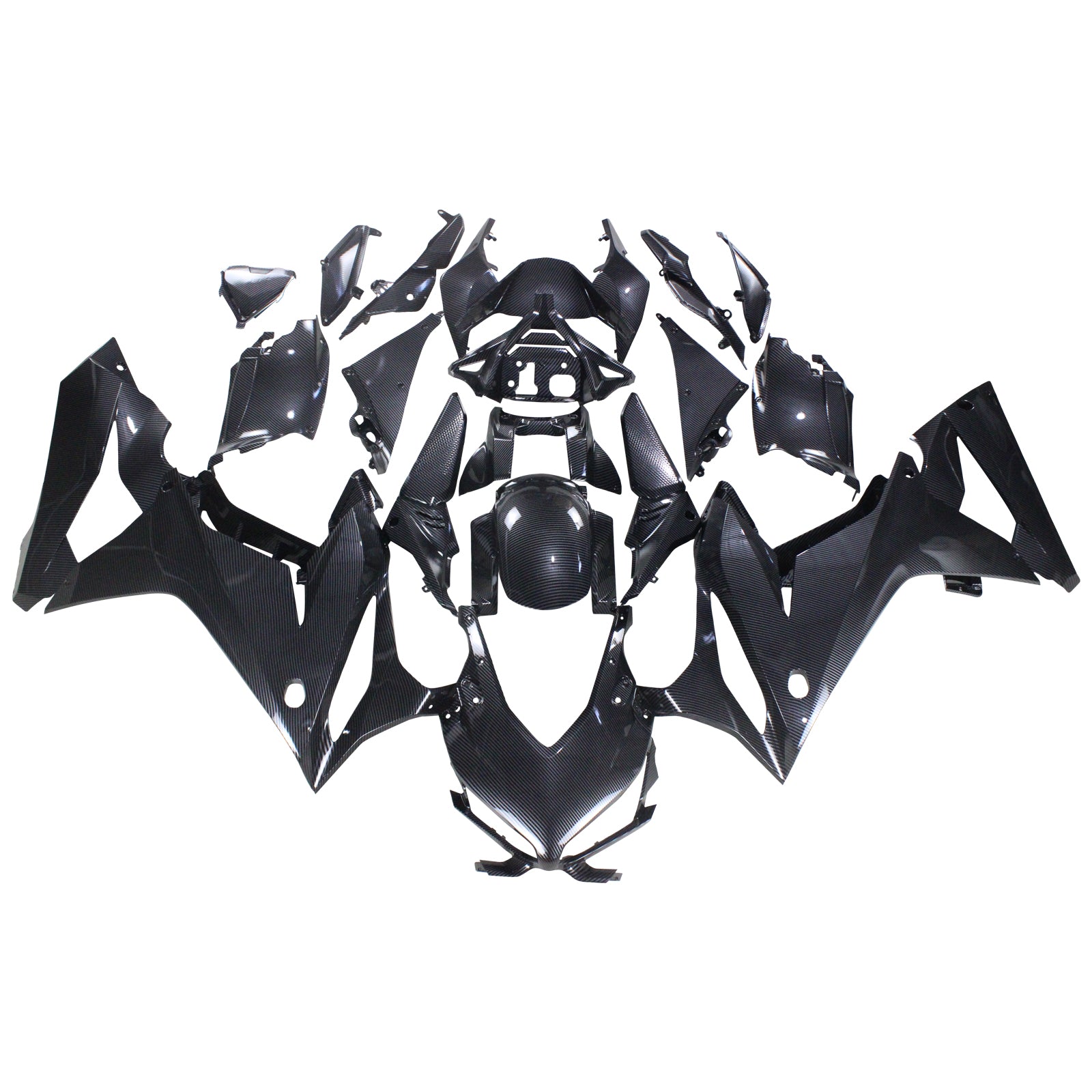 Amotopart Honda CBR650R 2021-2023 Carbon Fiber Black Fairing Kit