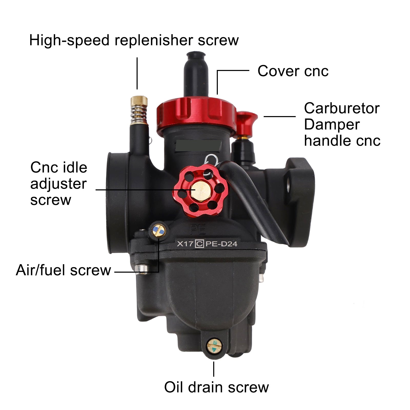 140cc-150cc Motorcycle  Go karts  ATV  dirt bike Carburetor Carb 24mm