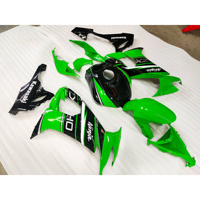 Kit carena Amotopart Kawasaki ZX6R 636 verde Style5 2009-2012