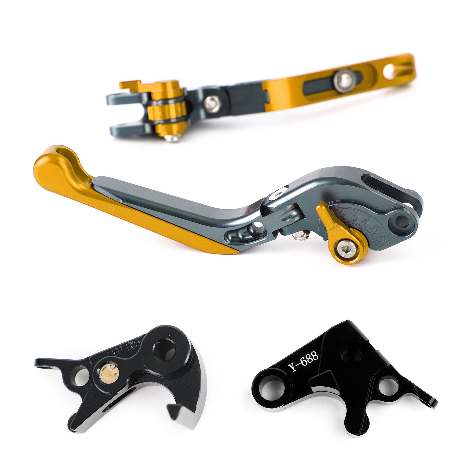 Verstelbare koppelingsremhendel voor Yamaha MT-09 Tracer 900/GT 21-22 YZF R6 17-20 Generic