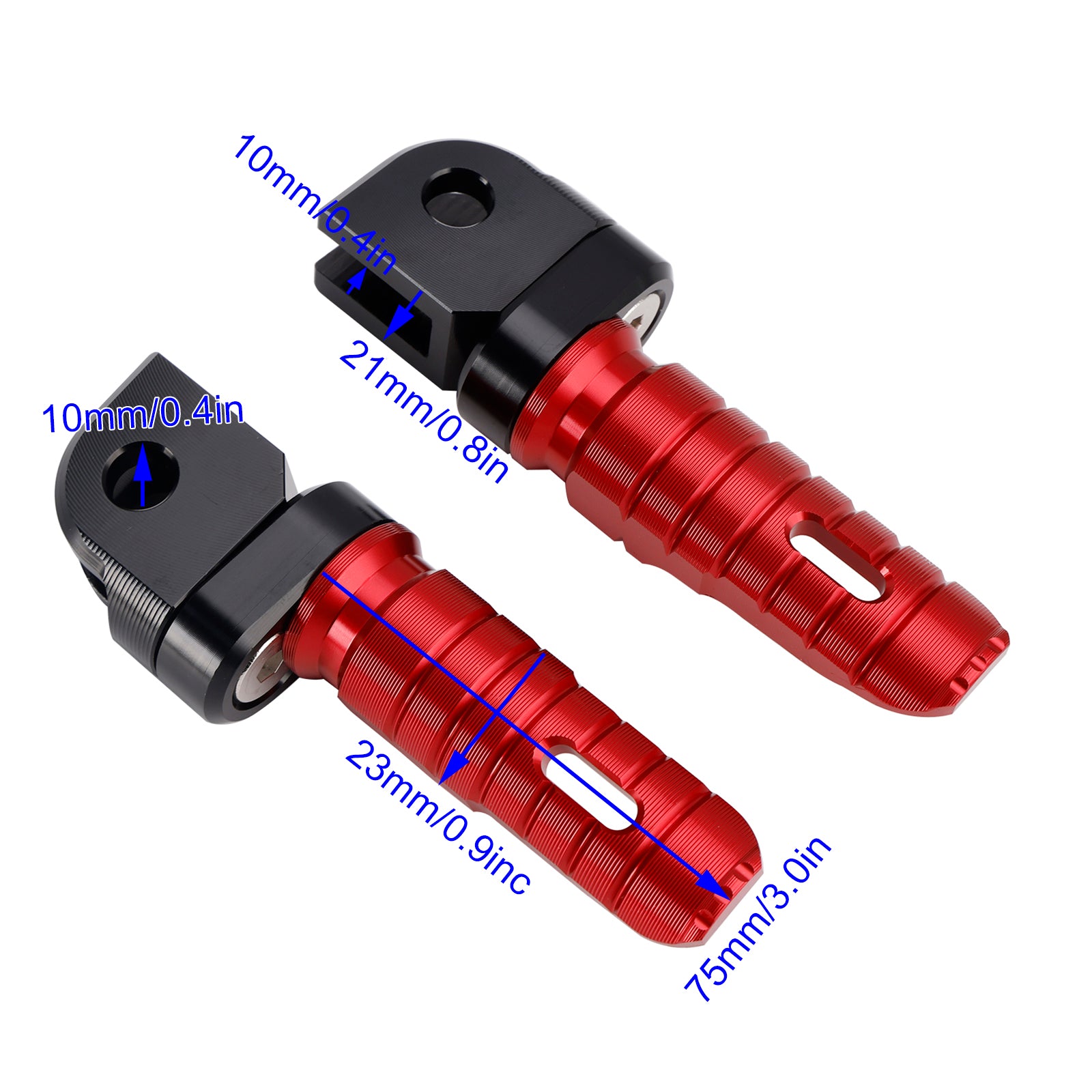 KAWASAKI ZX-4R ZX-4RR 24-25 NINJA 400 18-24 Front Footrests Foot Pegs