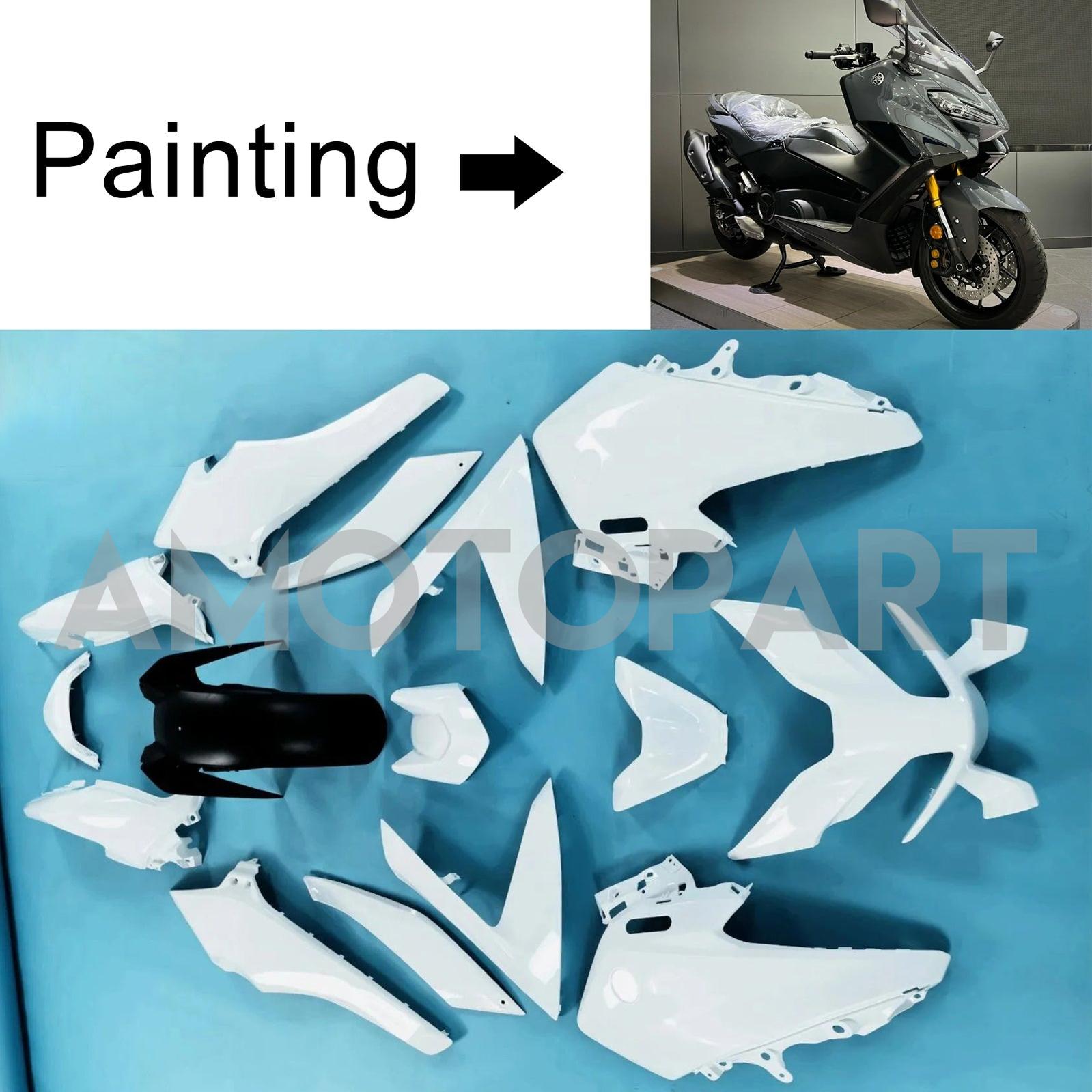 Amotopart 2022-2024 Yamaha TMAX560 Black Grey Fairing Kit