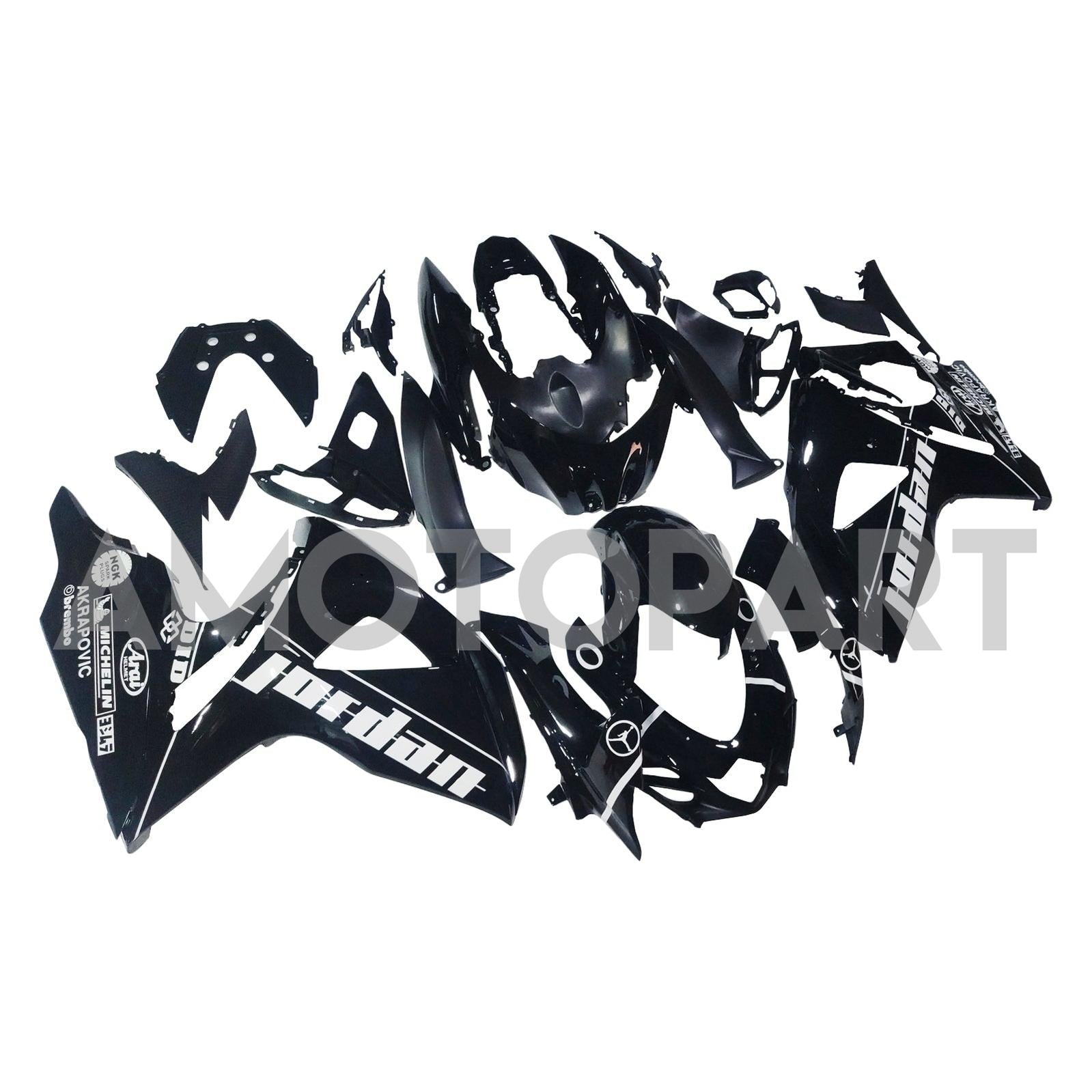 Amotopart 2009-2016 Suzuki GSXR1000 Black Fairing Kit