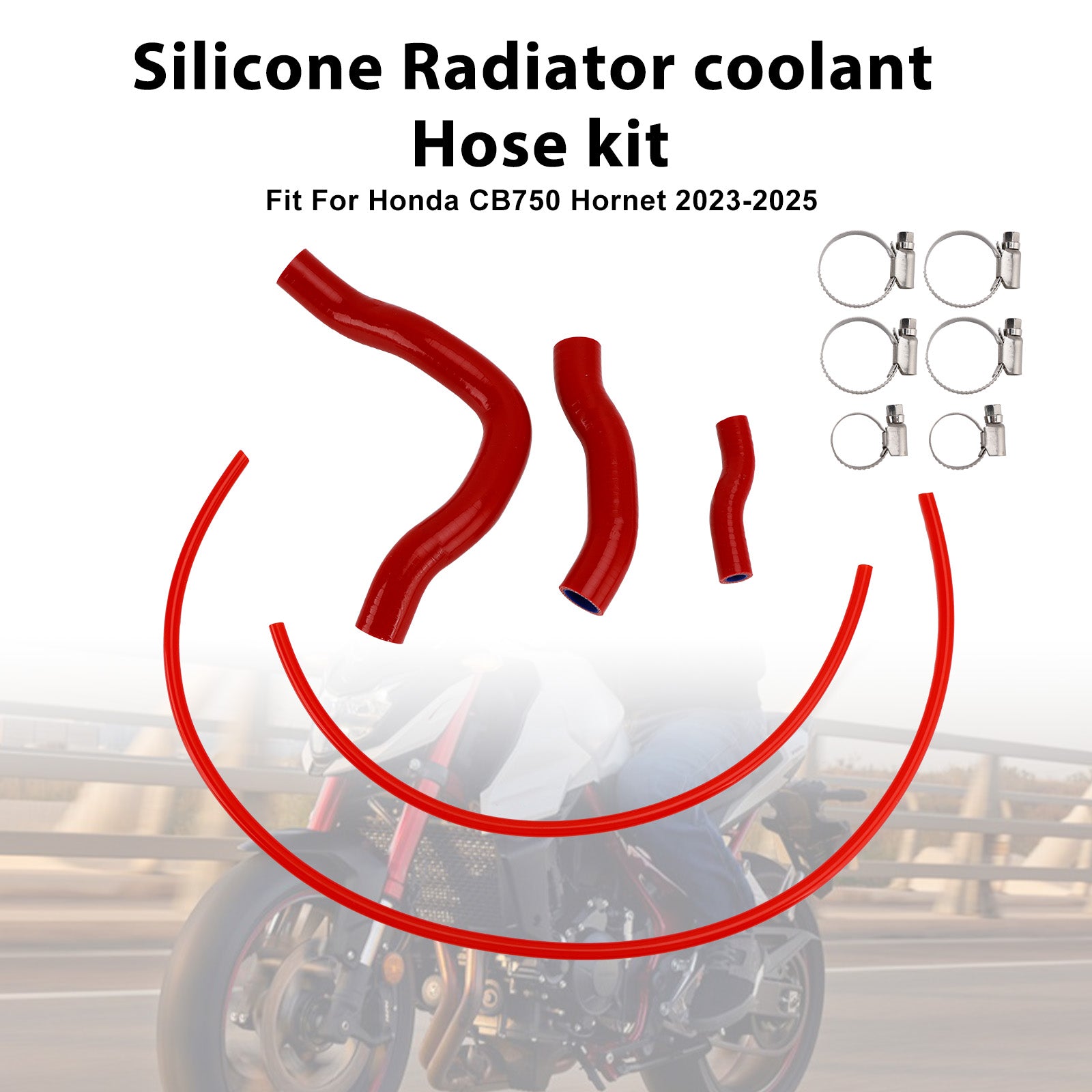 23-25 Honda CB750 Hornet XL750 Transalp Silicone Radiator coolant Hose