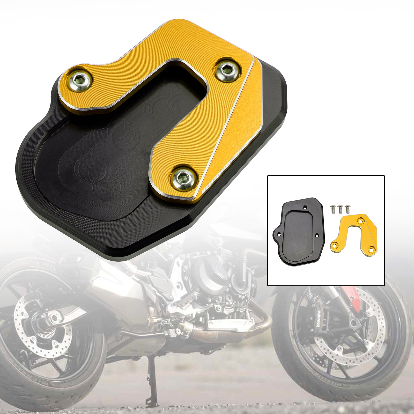 Motorcycle Kickstand Enlarge Plate Pad fit for BMW F900R F900 R 2020