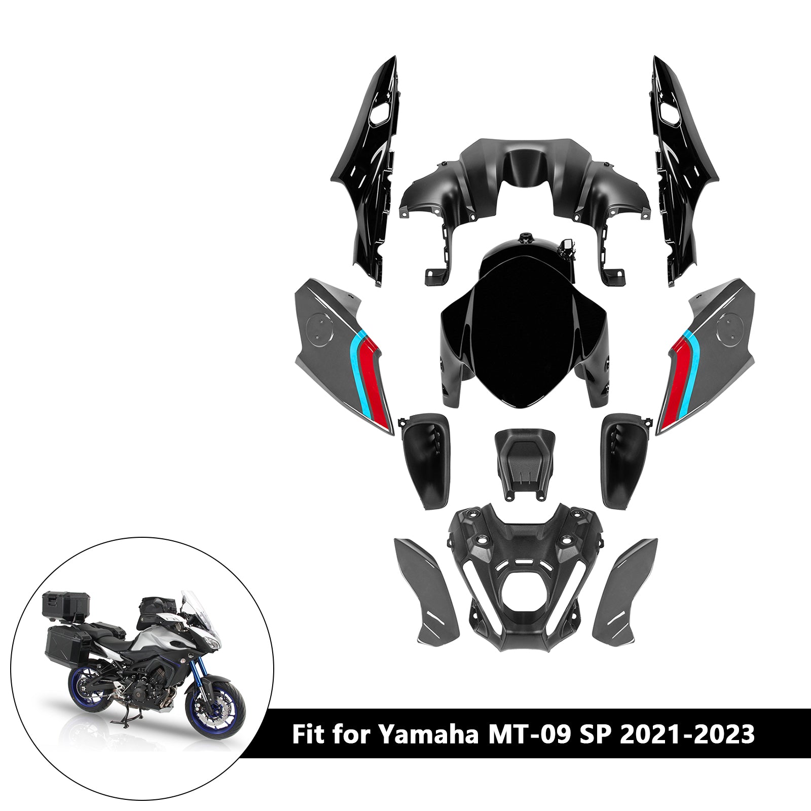 Amotopart 2021-2023 Yamaha MT 09 Verkleidungssatz