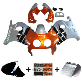 Amotopart 1990-1998 Honda CBR250RR MC22 Orange Silver Fairing Kit