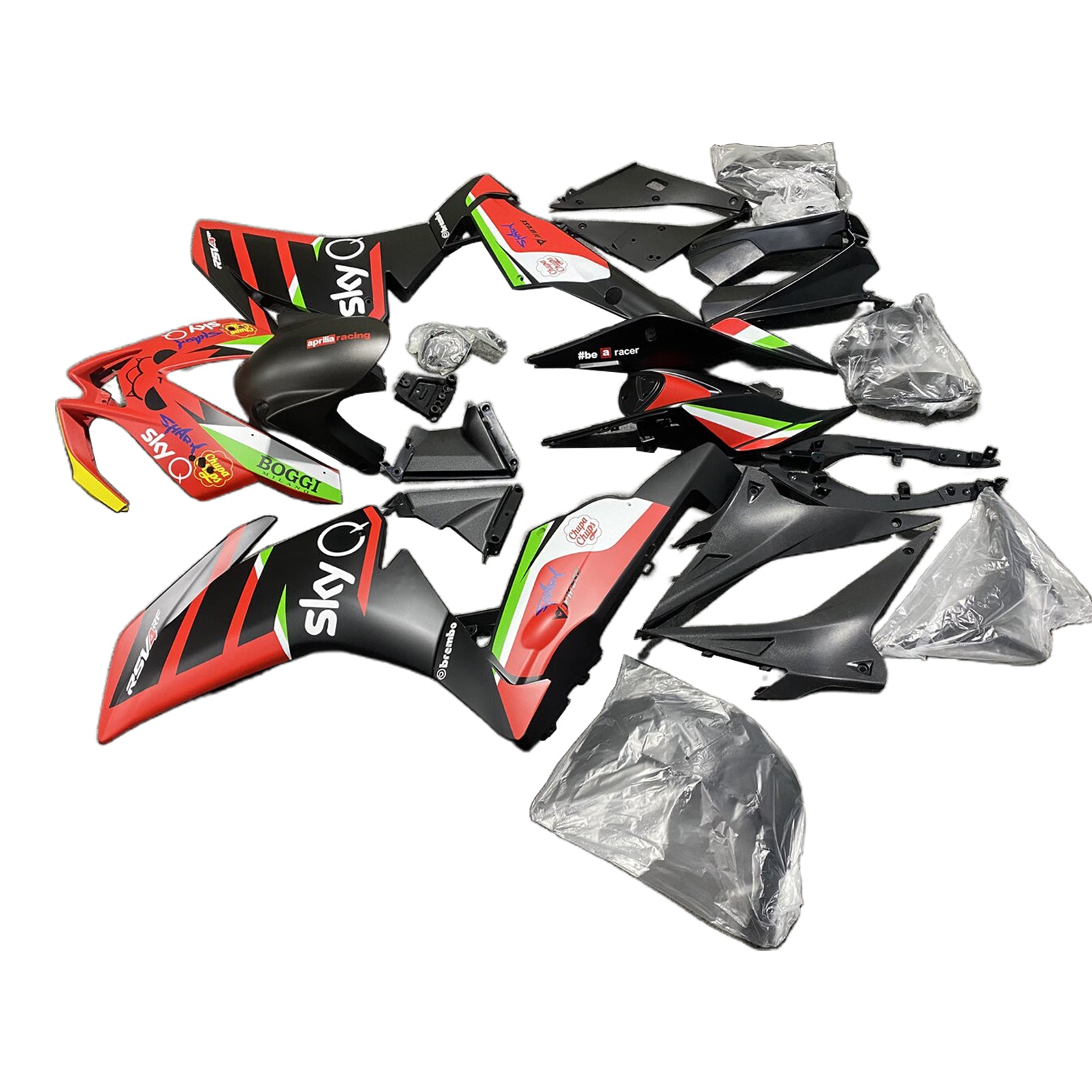 Amotopart 2009-2015 RSV4 1000 Aprilia Red&Black Style5 Fairing Kit