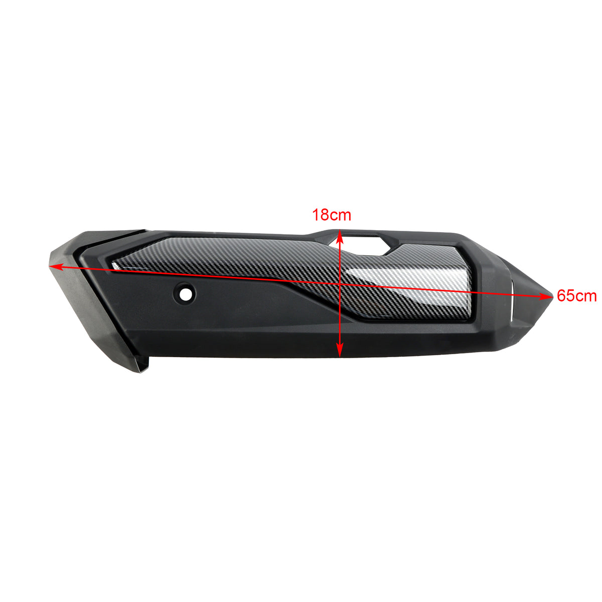 Coque de protection thermique pour tuyau d'échappement Honda Forza 2021 NSS350, 2024 – 350, en carbone