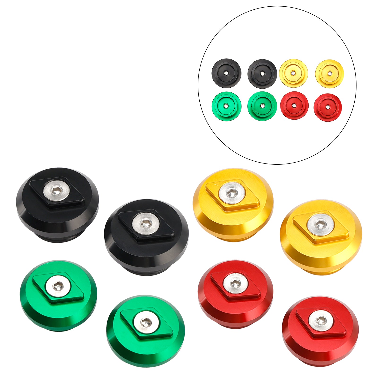 2024 Kawasaki Ninja 500 EX500G Z500 SE ABS +Aluminum Hole Frame Plug Caps