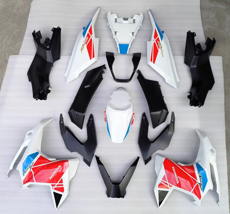 Amotopart 2022-2024 Honda ADV160 Kit de carénage noir blanc bleu rouge