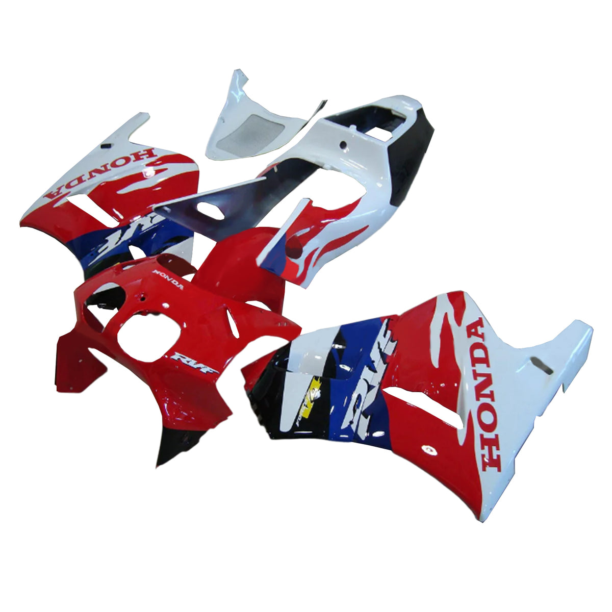 Amotopart 1993-1998 Honda RVF400 NC35 Kit de carénage rouge blanc et logo