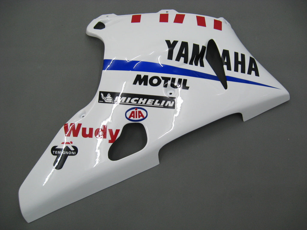 Amotopart 2000-2001 Yamaha YZF 1000 R1 Blue&White Style2 Fairing Kit