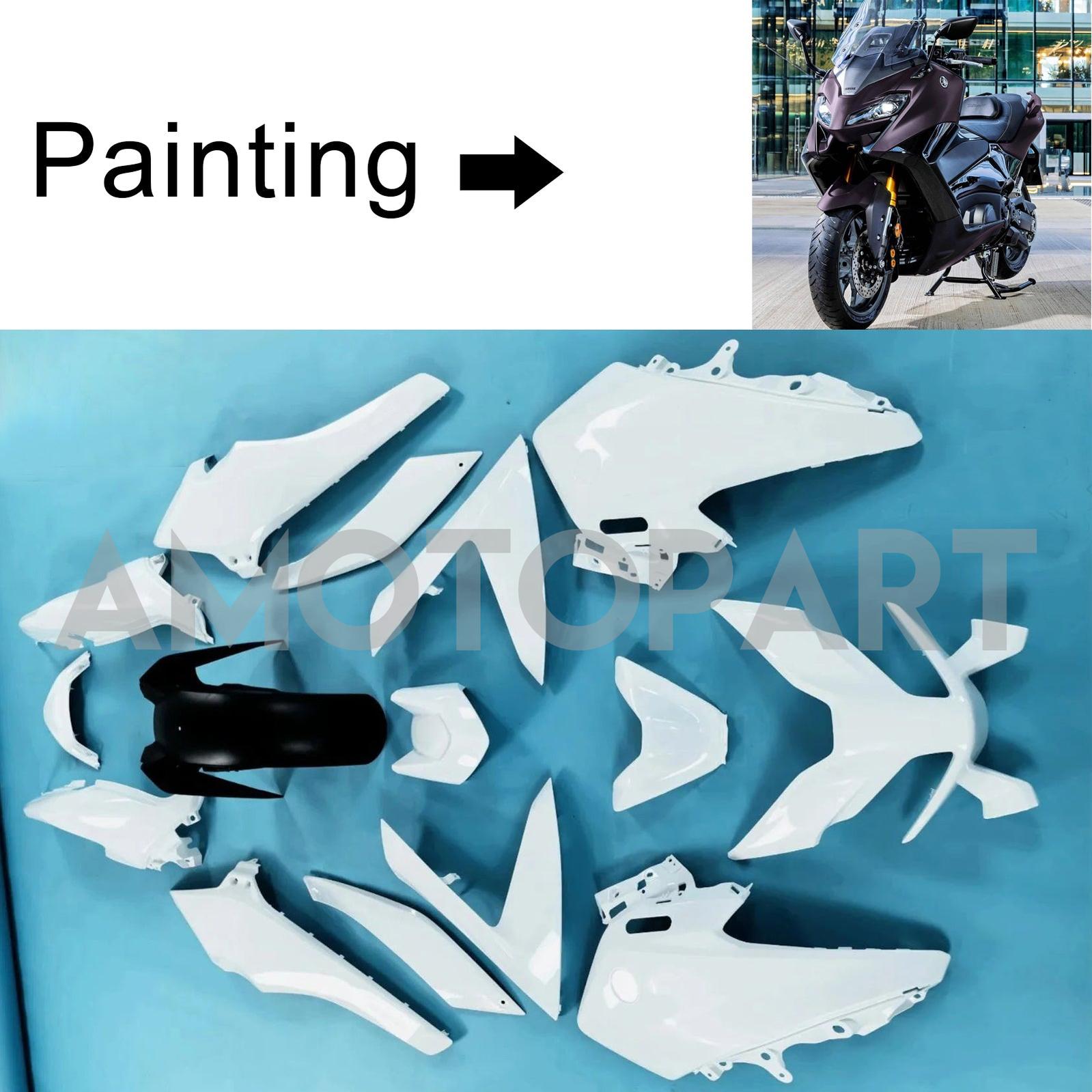 Amotopart 2022-2024 Yamaha TMAX560 Black Dark Purple Fairing Kit