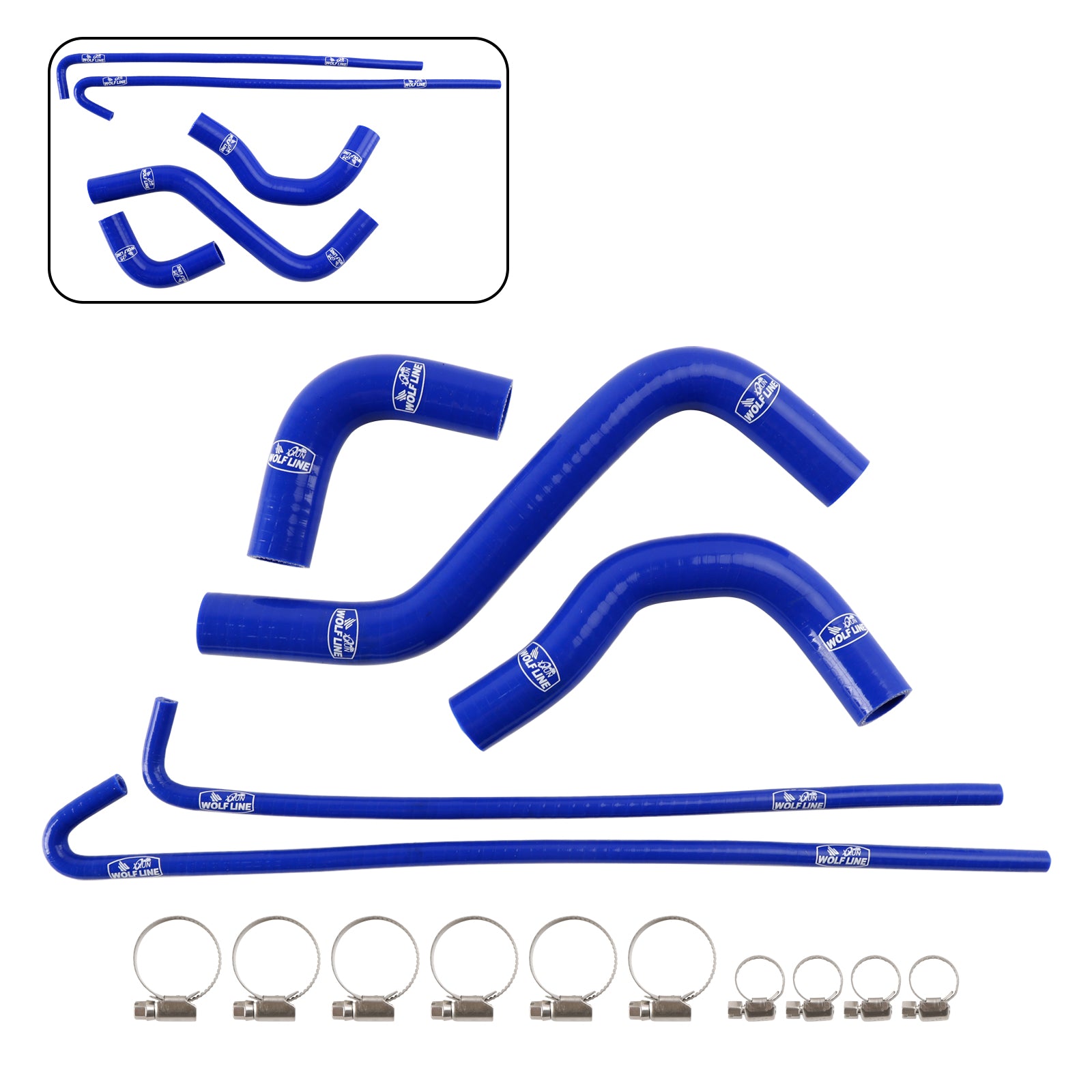 2017-2024 Kawasaki Z900 Silicone Radiator coolant Hose kit