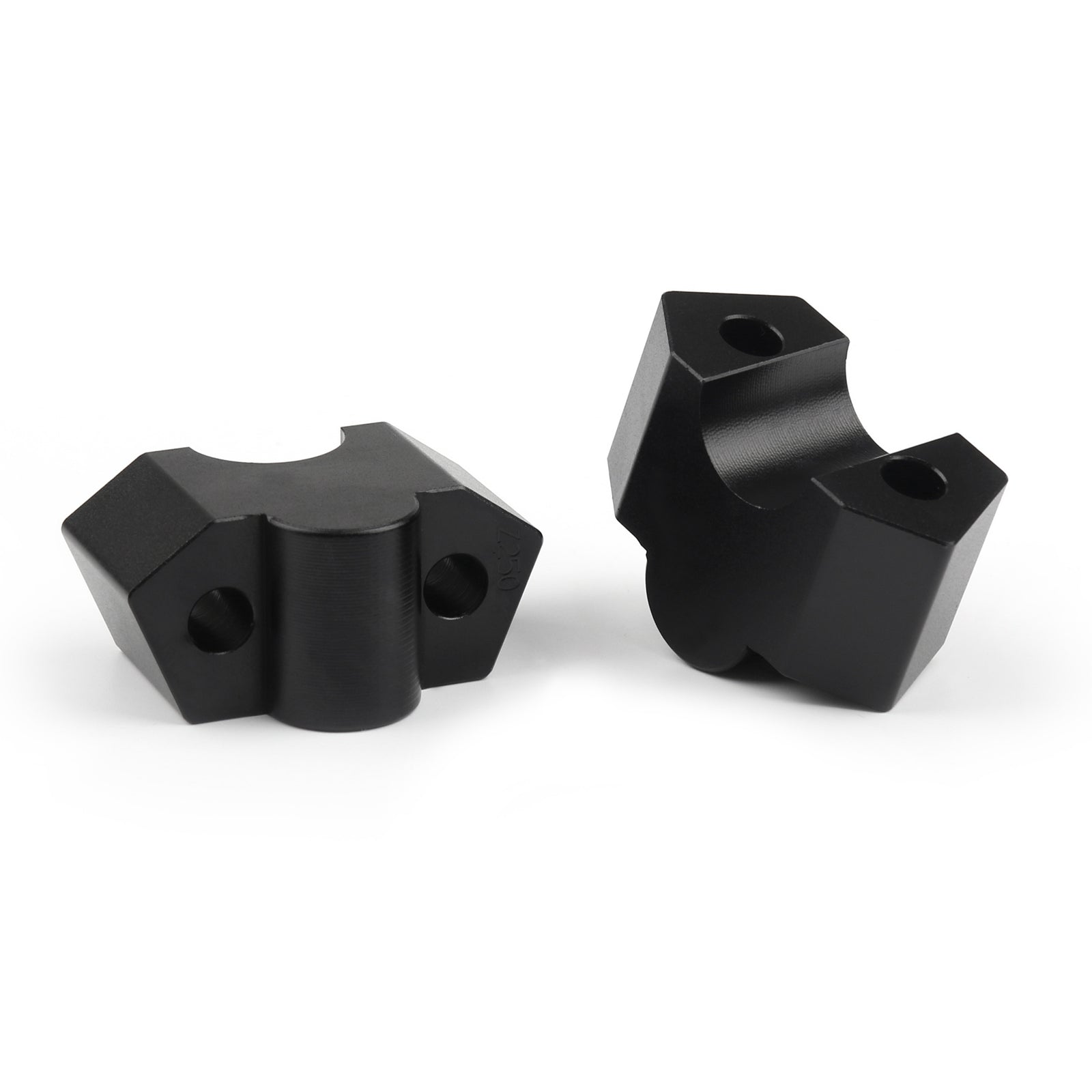 Kawasaki Z250 BLK Aluminum 7/8" 22mm Motorcycle HandleBar Riser Mount Clamps