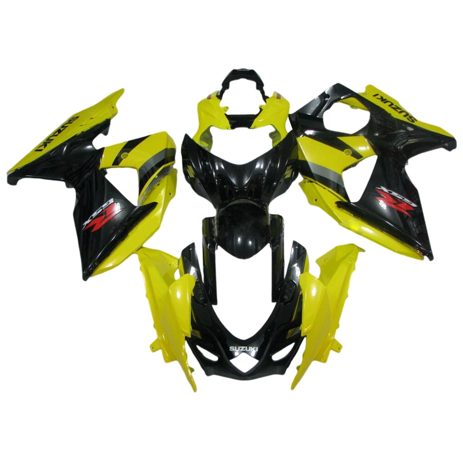 Amotopart 2009-2016 K9 GSXR1000 Suzuki Yellow&Black Fairing Kit