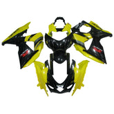 Amotopart 2009-2016 K9 GSXR1000 Suzuki Kit de carenado amarillo y negro