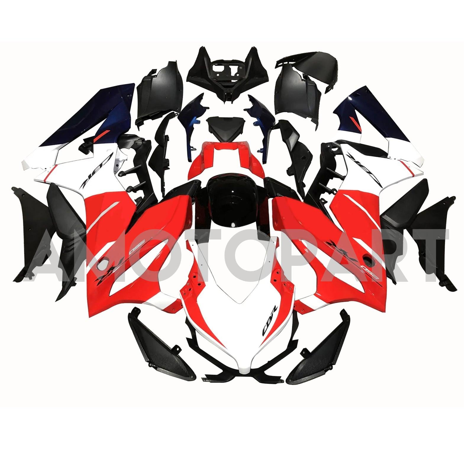 Amotopart 2021-2023 CBR650R Honda Red&Black Fairing Kit