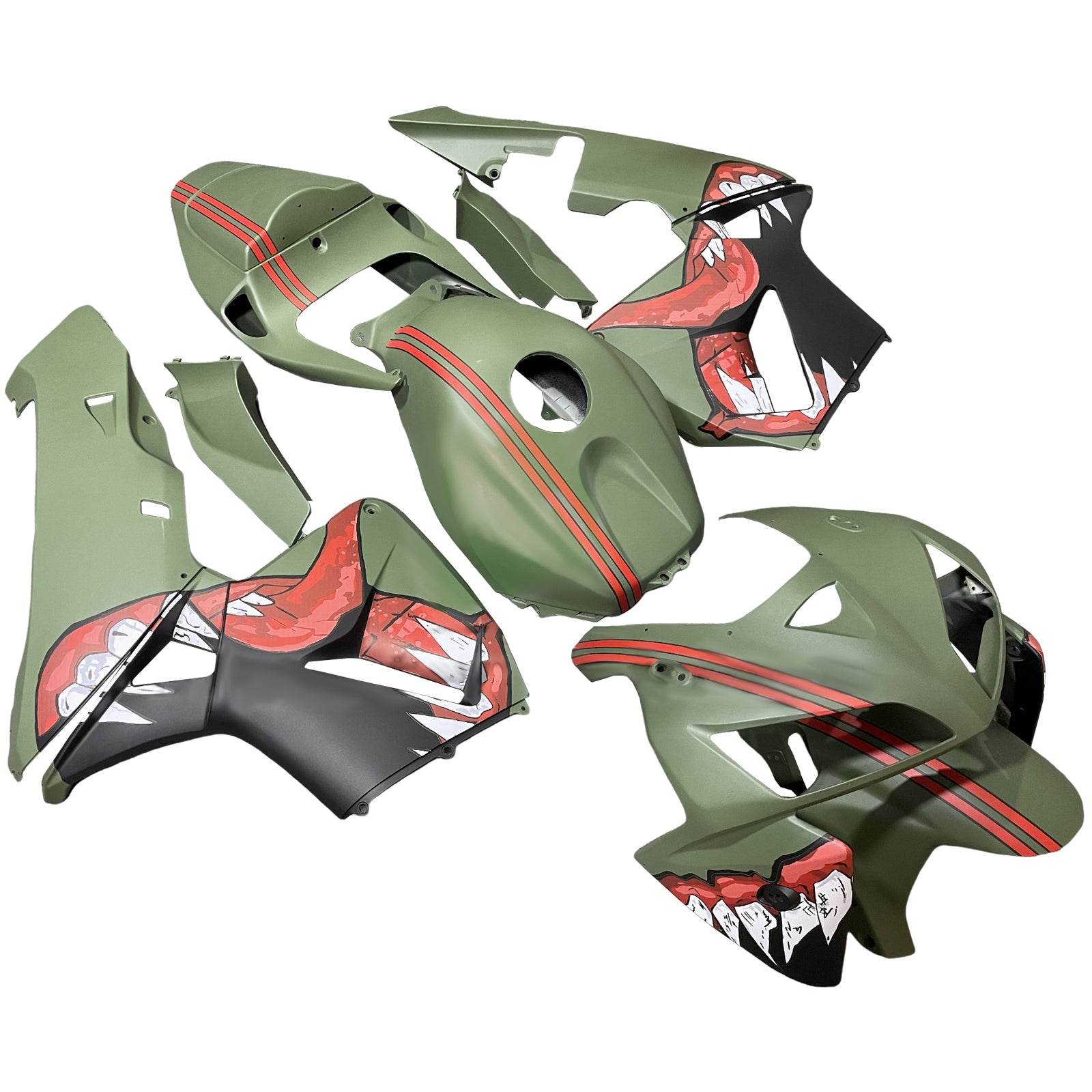 Amotopart 2005-2006 Honda CBR600RR Kit de carénage vert