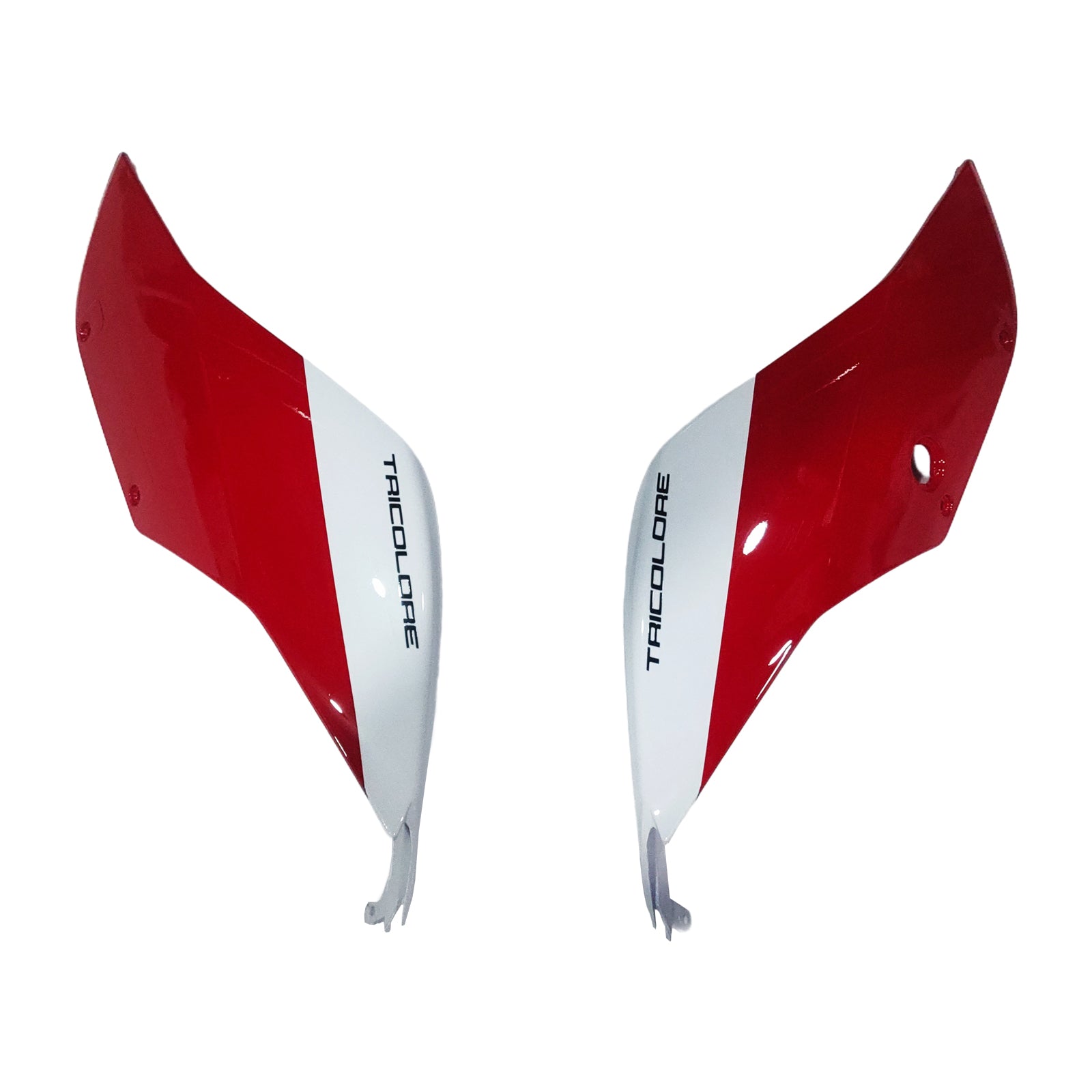 Amotopart 2012-2015 Ducati 899 White Red & Lines Fairing Kit