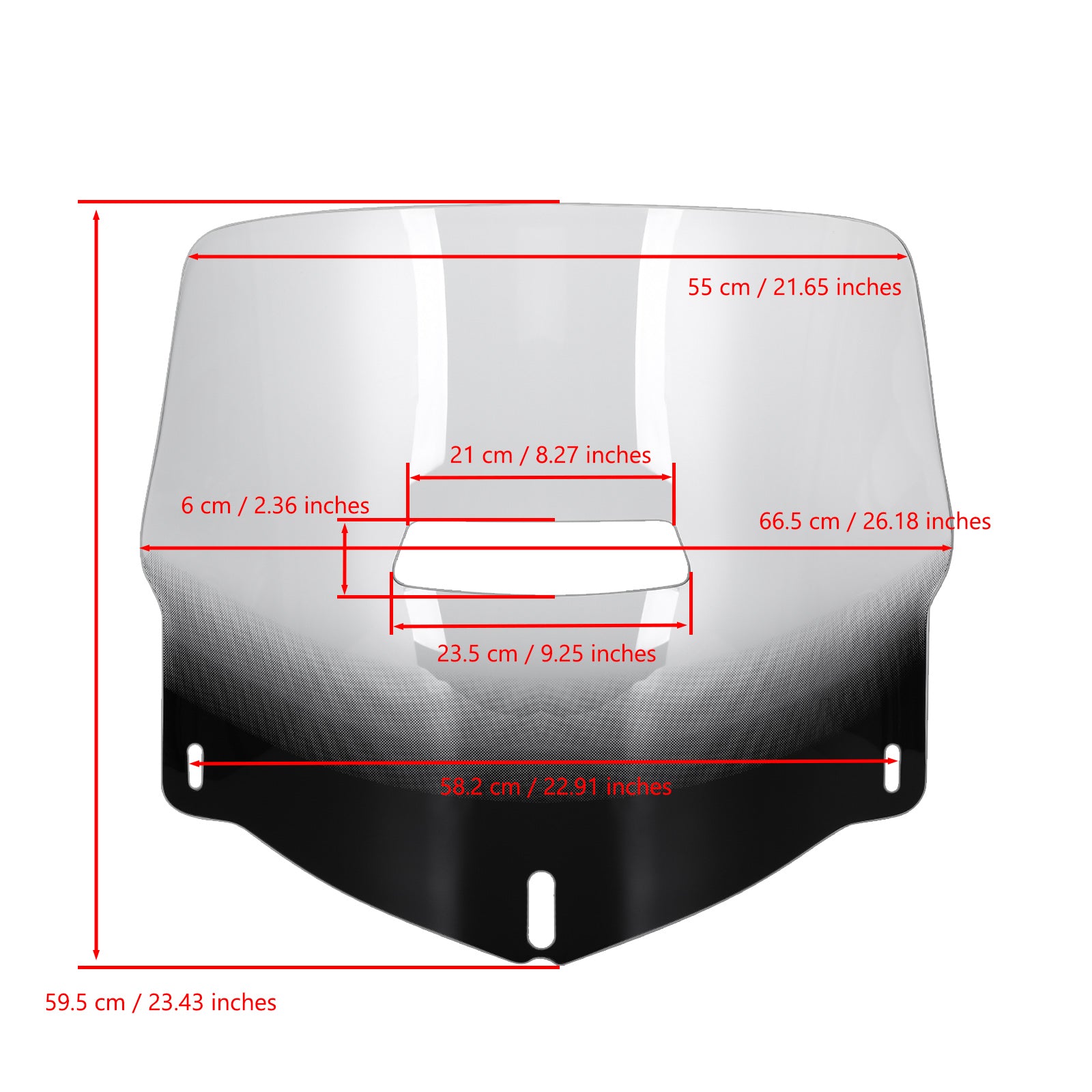 01-17 Honda Goldwing 1800 GL1800 Protector de parabrisas