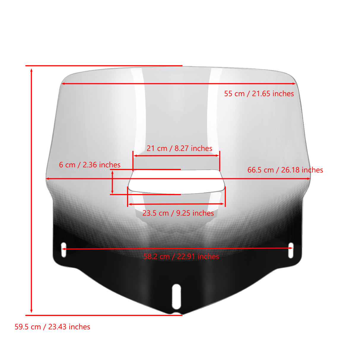 01-17 Honda Goldwing 1800 GL1800 Protecteur de pare-brise