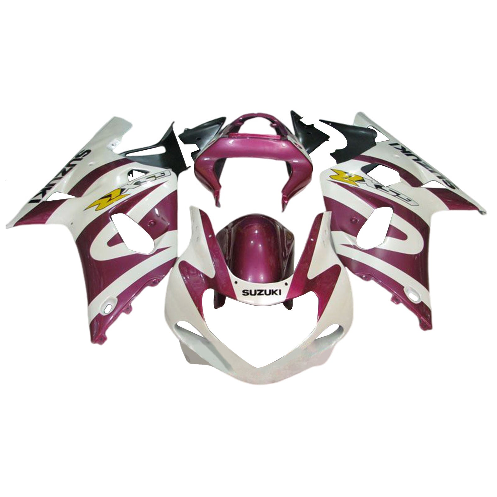 Amotopart 2000-2002 K1 K2 GSXR1000 Suzuki Purple&White Fairing Kit