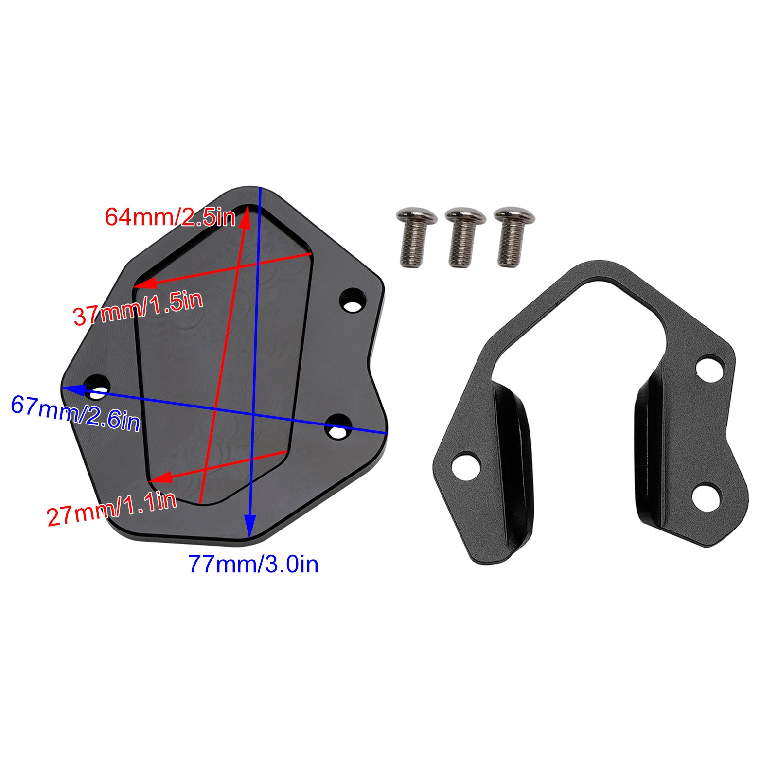 TIGER 10-20 800/XC/XCA/XR/XRT & 18-20 XCX Kickstand Enlarge Plate Pad