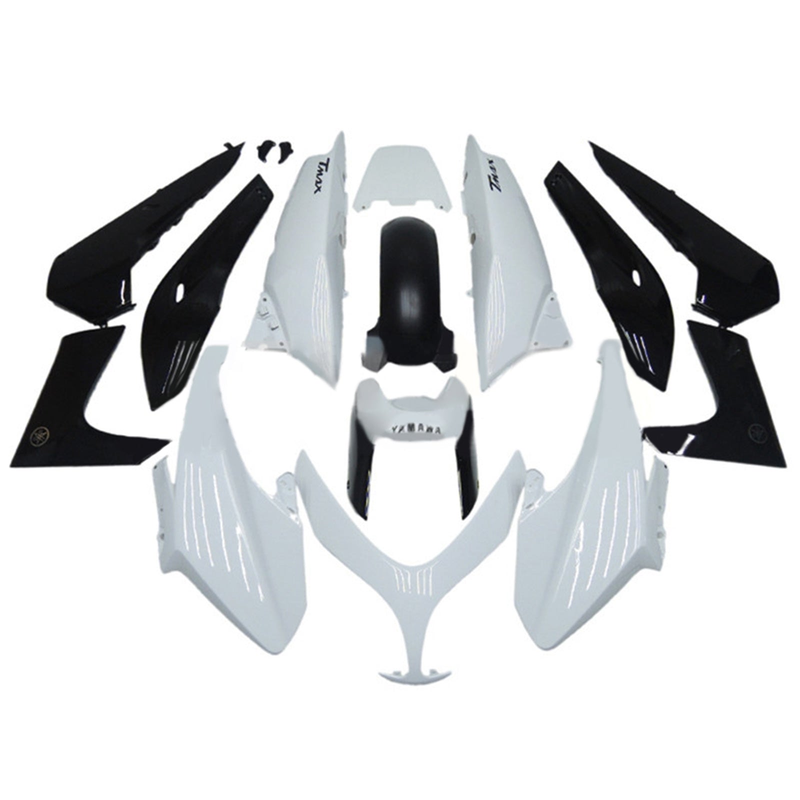 Amotopart 2008-2012 T-Max XP500 Yamaha White Fairing Kit