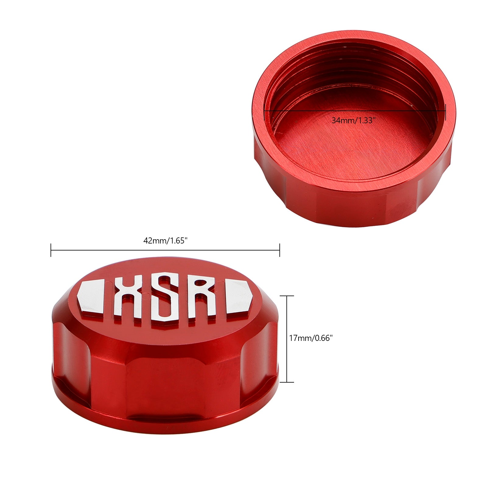 Aluminum Rear Brake Fluid Cap Cover For Yamaha XSR 125 XSR 155 XSR 700 XSR 900