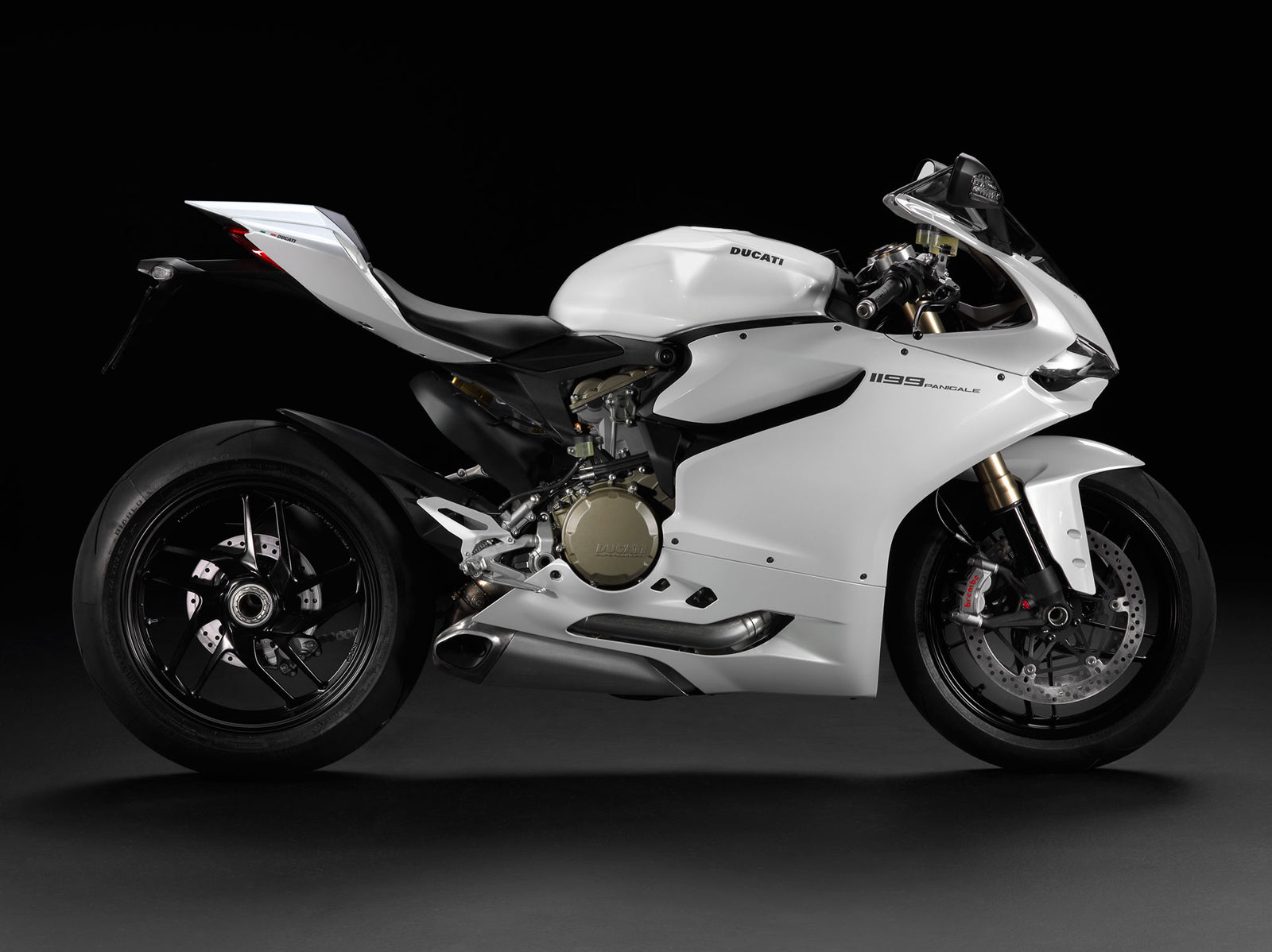 Amotopart 2012-2015 1199/899 Ducati Kit de carenado blanco