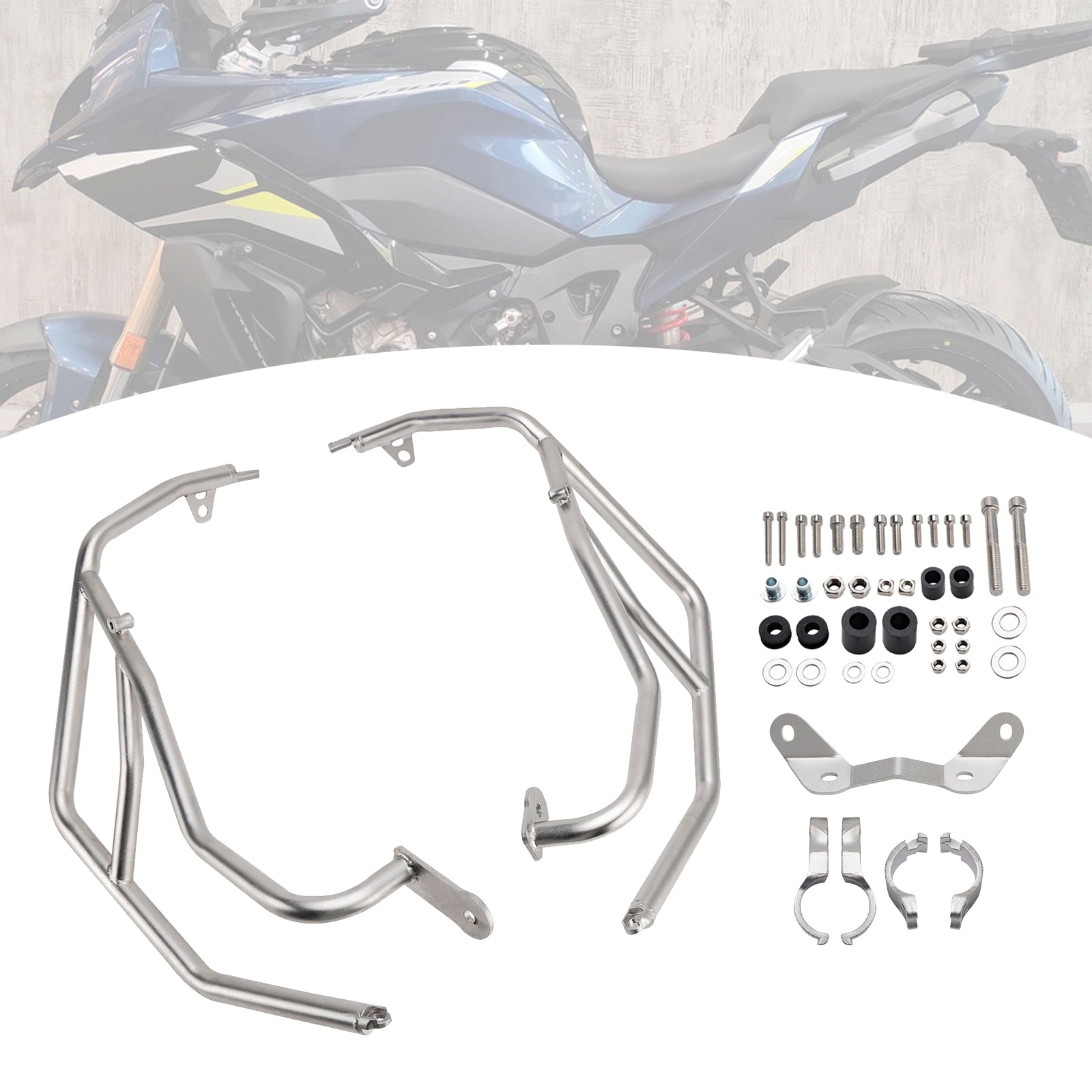 Bmw S1000Xr M1000Xr 24-25 Crash Bar Upper Engine Guard Steel Frame Black