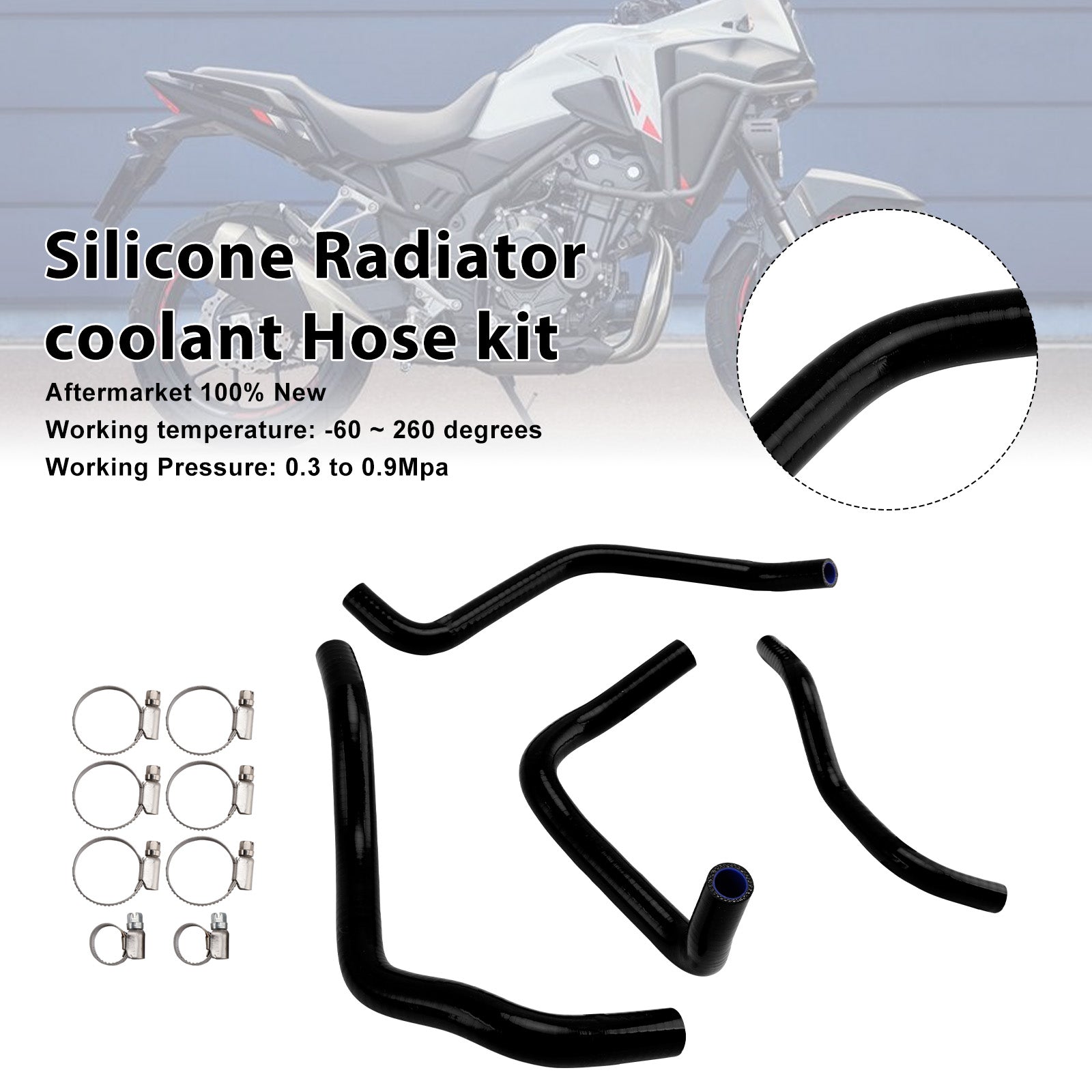 Honda NX400 NX500 CB500 CB500F/X/R Silicone Radiator coolant Hose