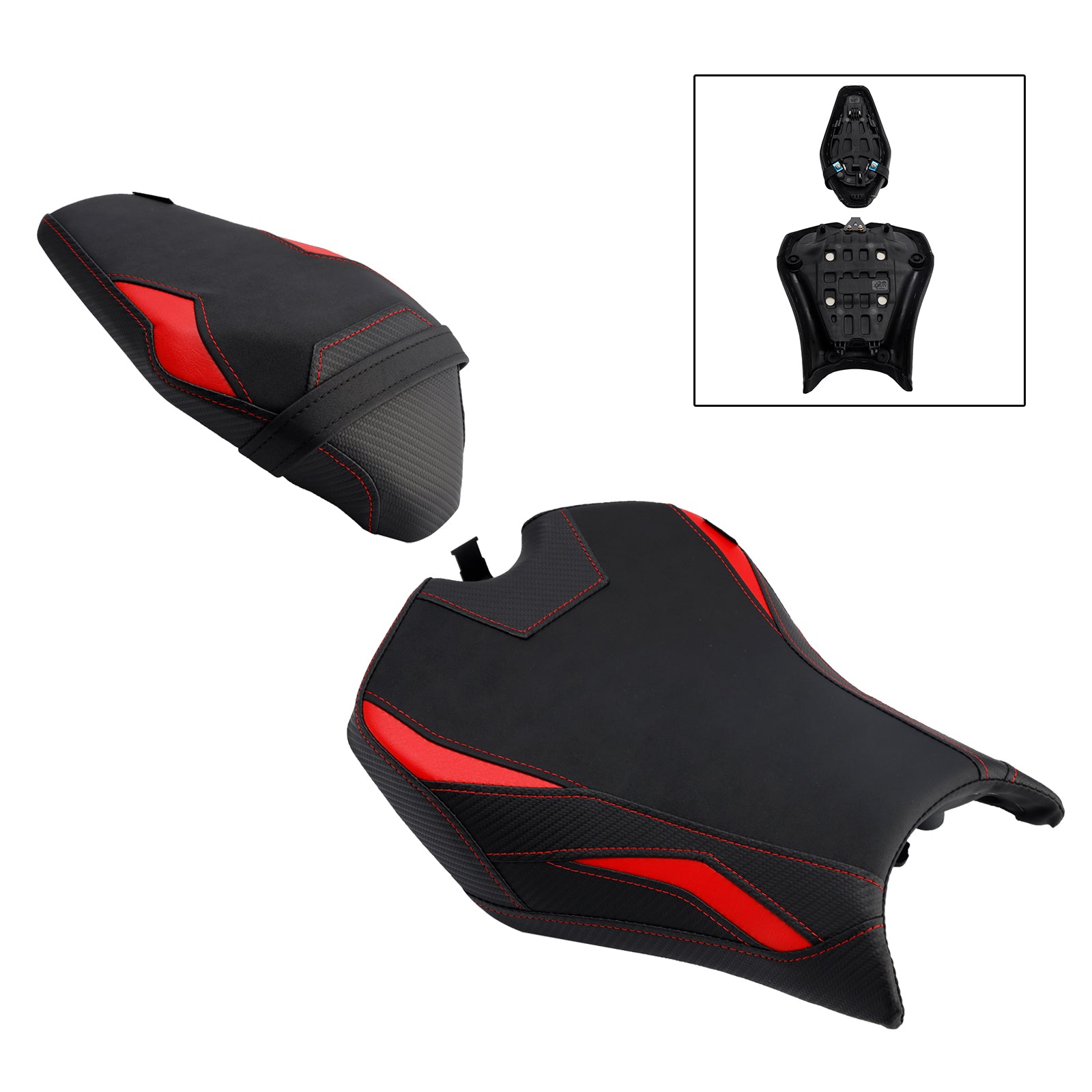 2025 Kawasaki Z900 Zr900-F Front&Rear Raider Passenger Cushion Kit Red1