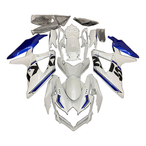 Amotopart 2008-2010 Kit carena Suzuki GSXR 600/750 K8 Blu&amp;Bianco Style3