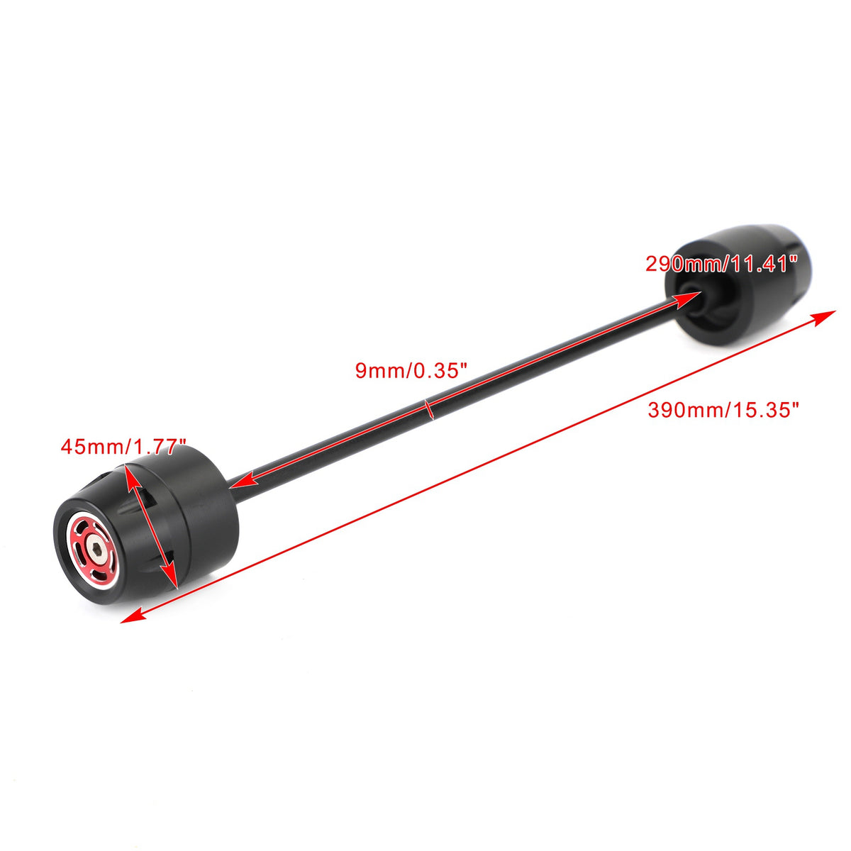 Ducati Scrambler All Models Rear Axle Fork Sliders Crash Bobbins Red