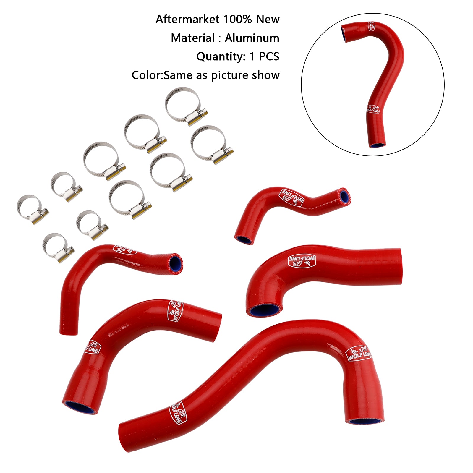 All Years Yamaha MT-09 XSR900 Tracer 9/GT Silicone Radiator coolant Hose