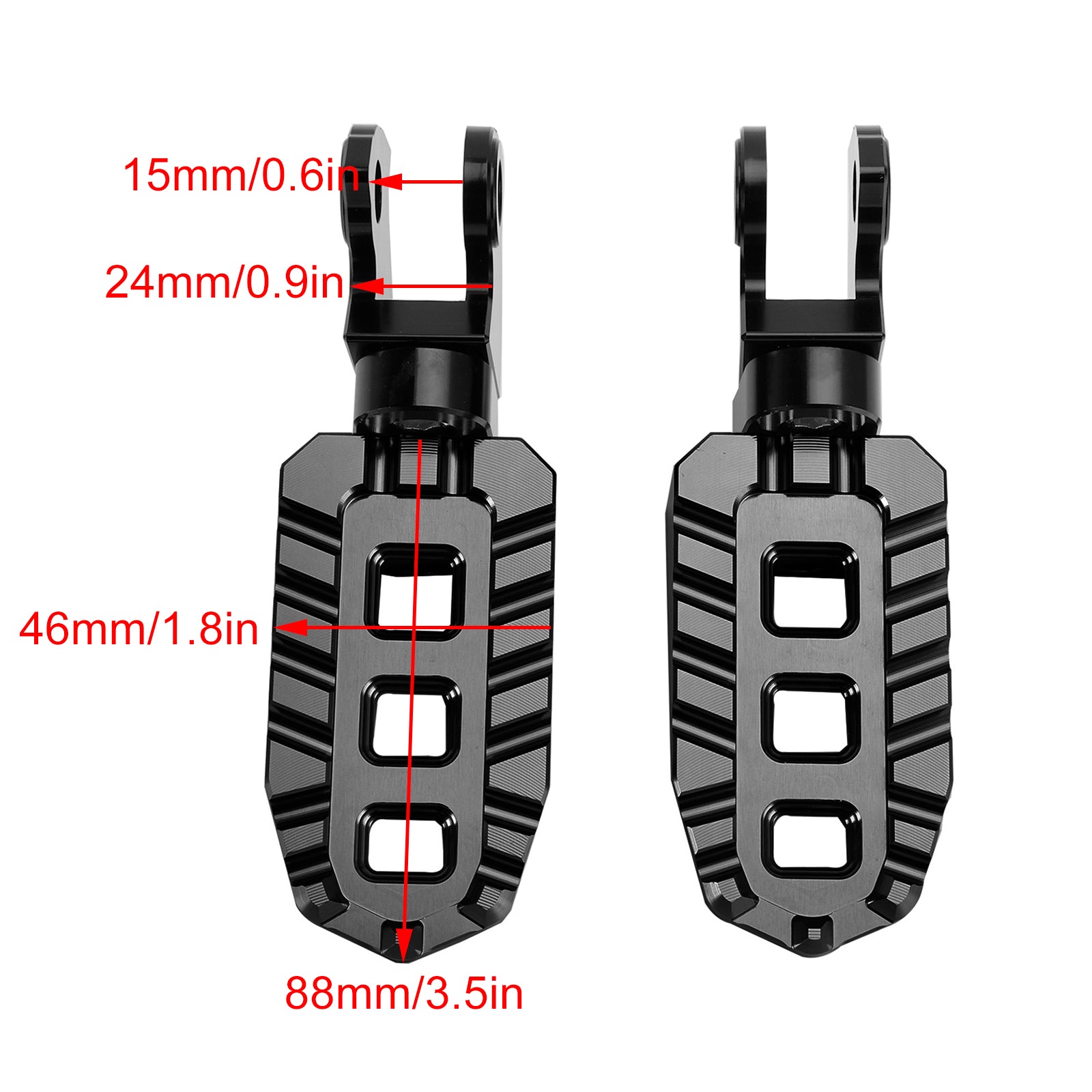 17-24 HONDA Rebel 250 300 500 CM 500/300/250 Front Footrests Foot Pegs