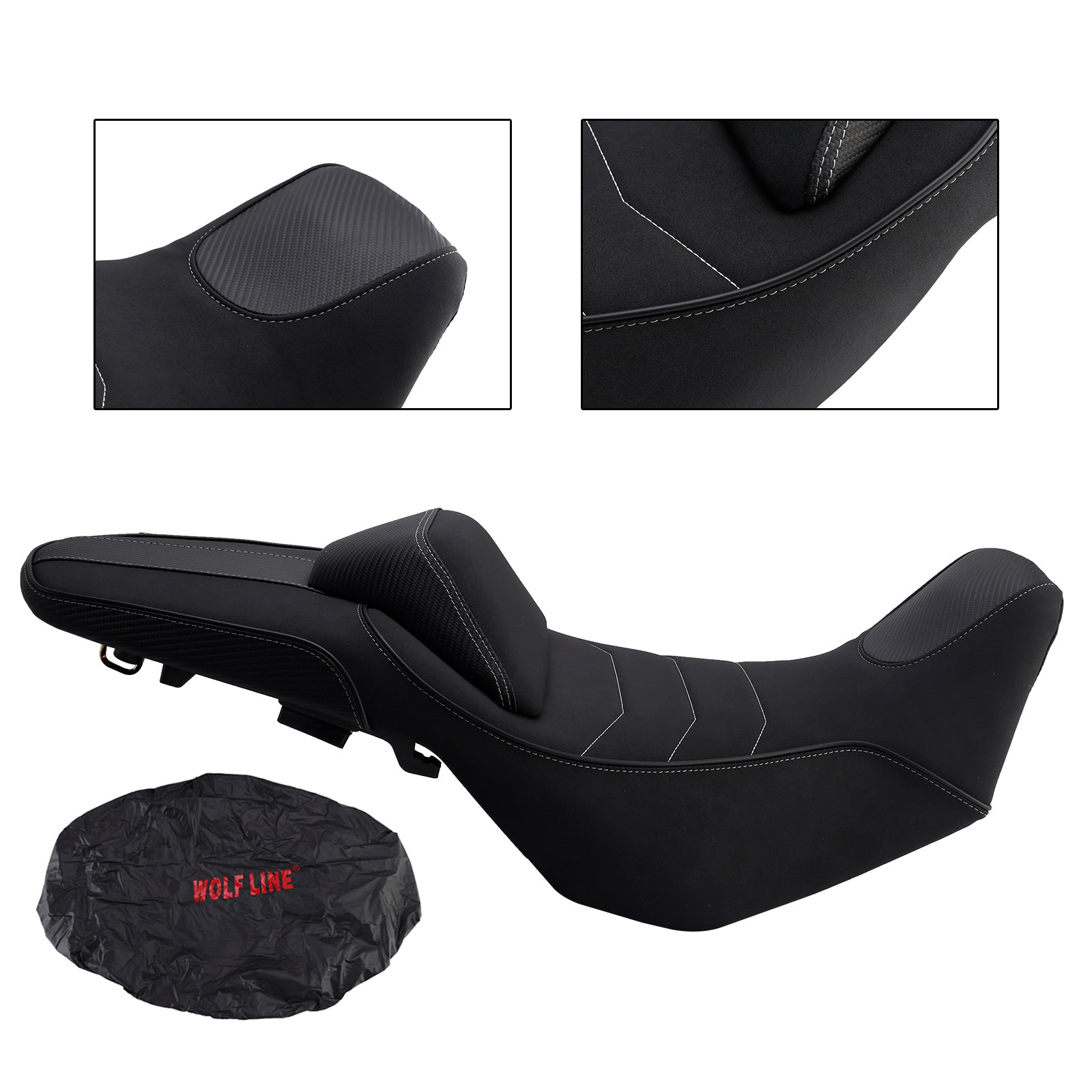 2024-2025 Honda Nx400 Nx500 Replace Front Rear Driver Passenger Seat Black