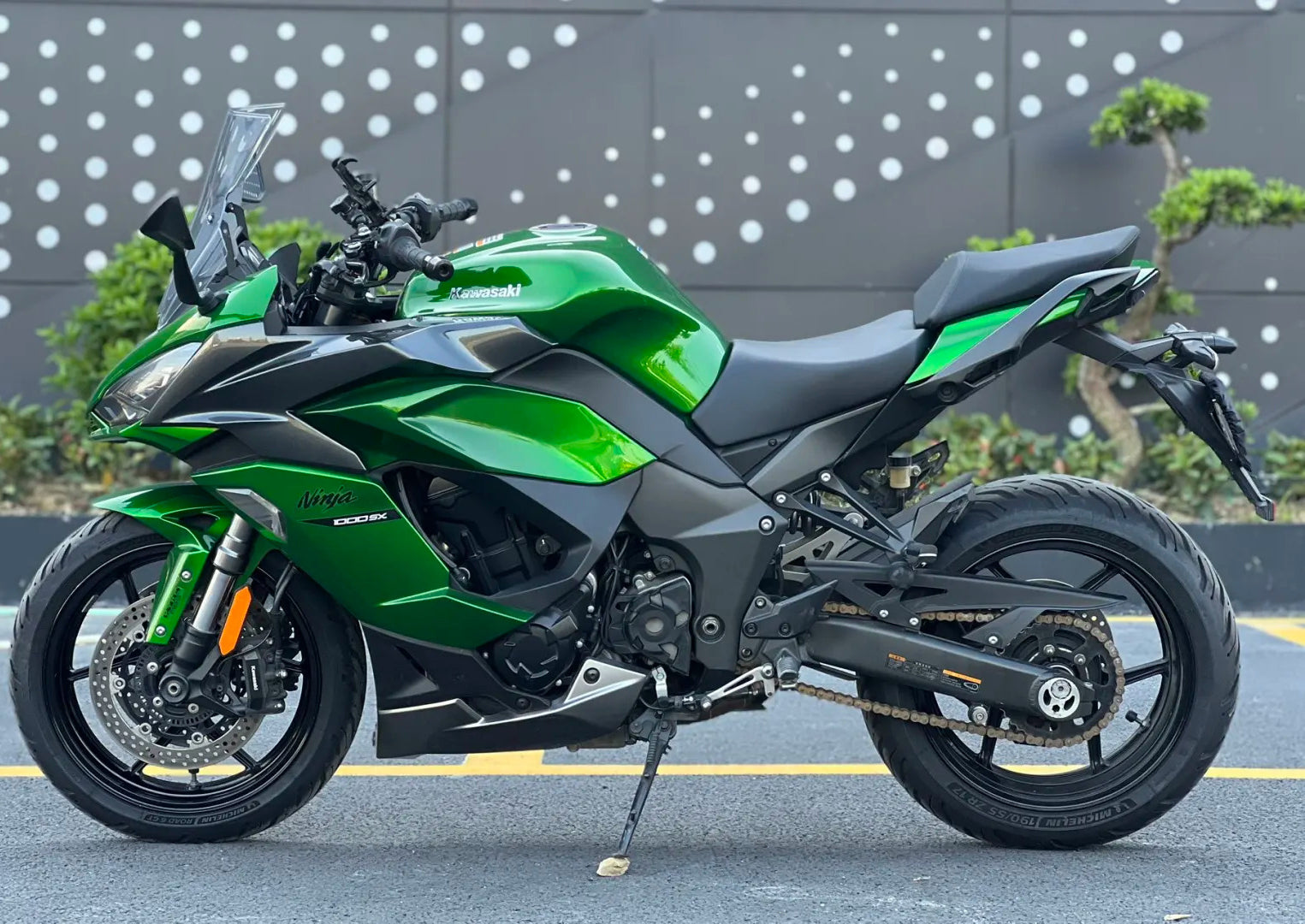 Amotopart 2020-2025 Kawasaki Z1000SX Ninja 1000SX/1100SX Green Fairing Kit