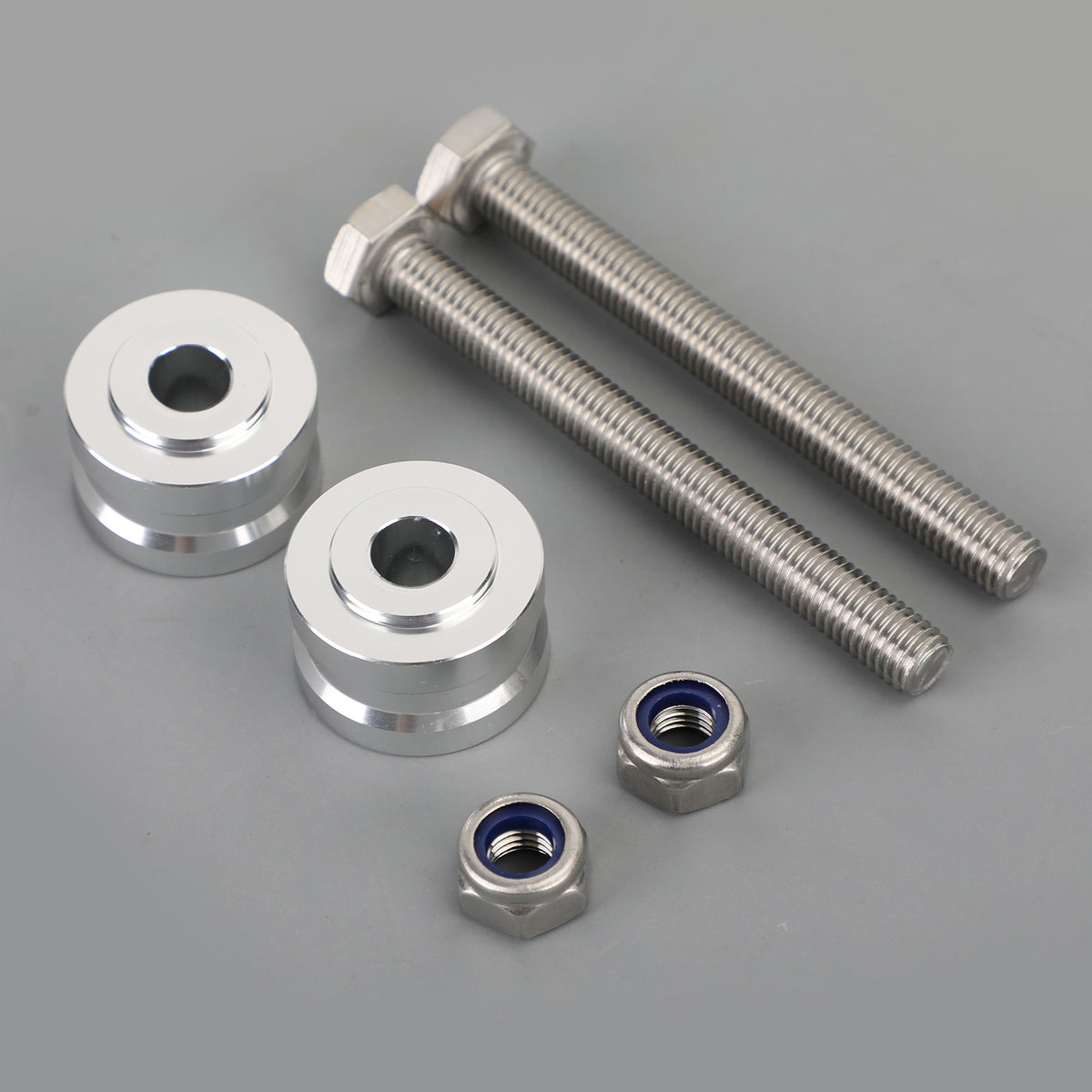 19-20 Suzuki V-Strom DL 1050/XT HANDLEBAR Bar Risers 20mm Rise Silver