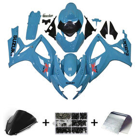 Amotopart 2006-2007 K6 GSXR 600/750 Suzuki Gloss Blue Fairing kit